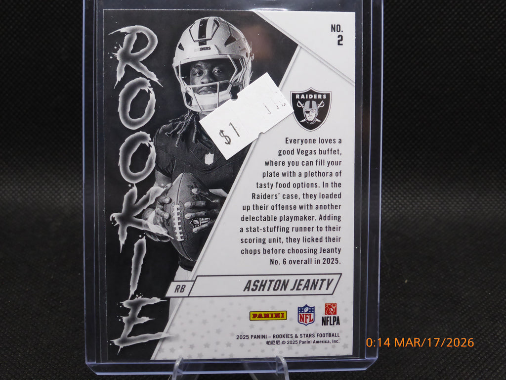 25 Rookie and Star Ashton Jeanty #2 Rookie