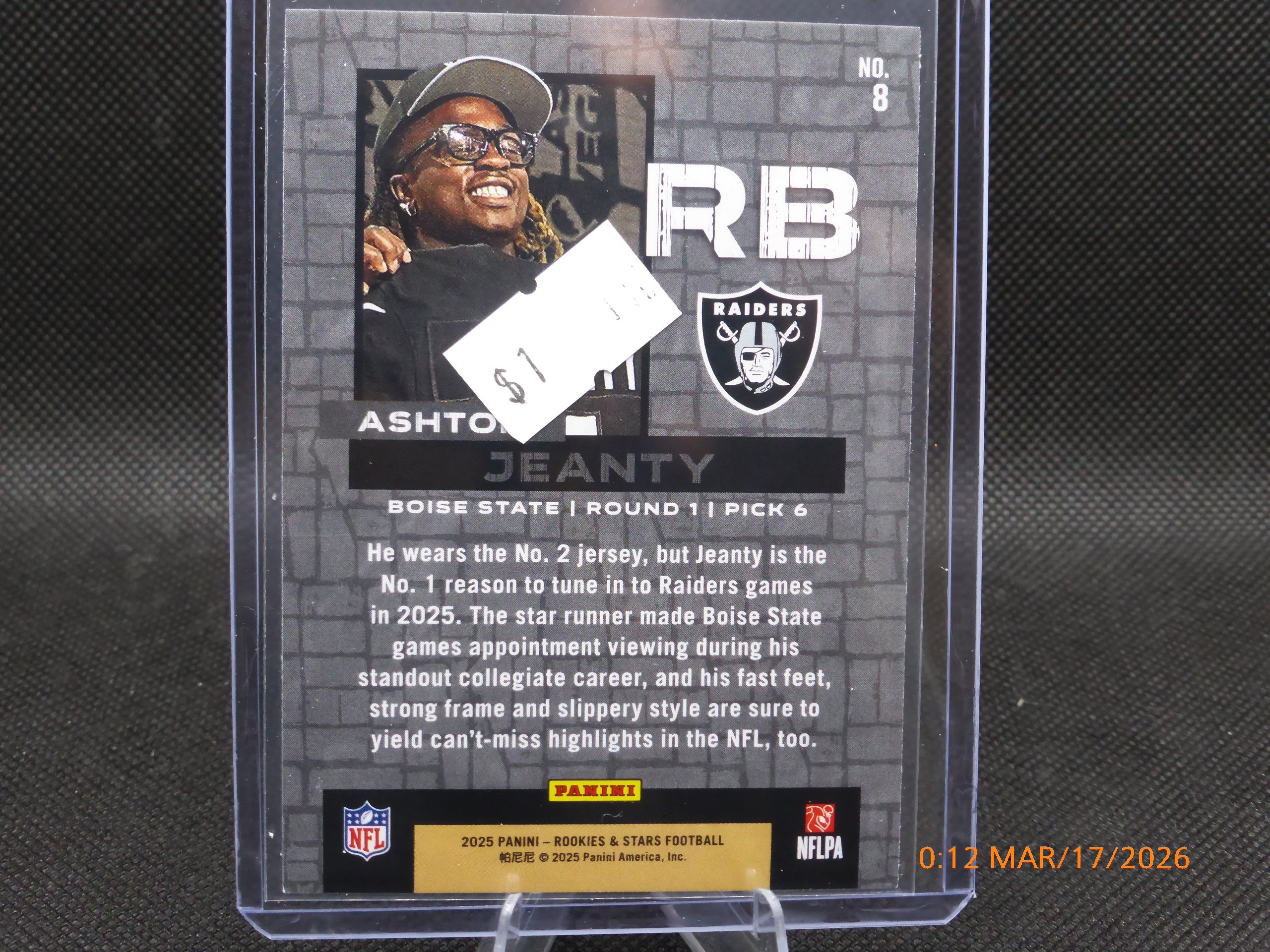 25 Rookie and Star Aston Jeanty #8 Draft Class