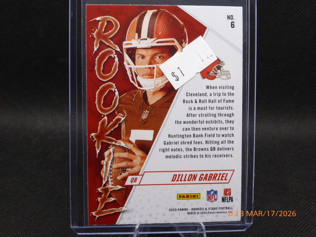 25 Rookie and Star Dillon Gabriel #6 Rookie