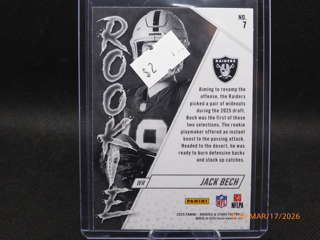 25 Rookie and Star Jack Bech #7