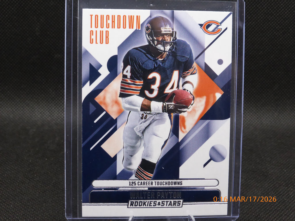 25 Rookie and Star Walter Payton #6 Touchdown Club