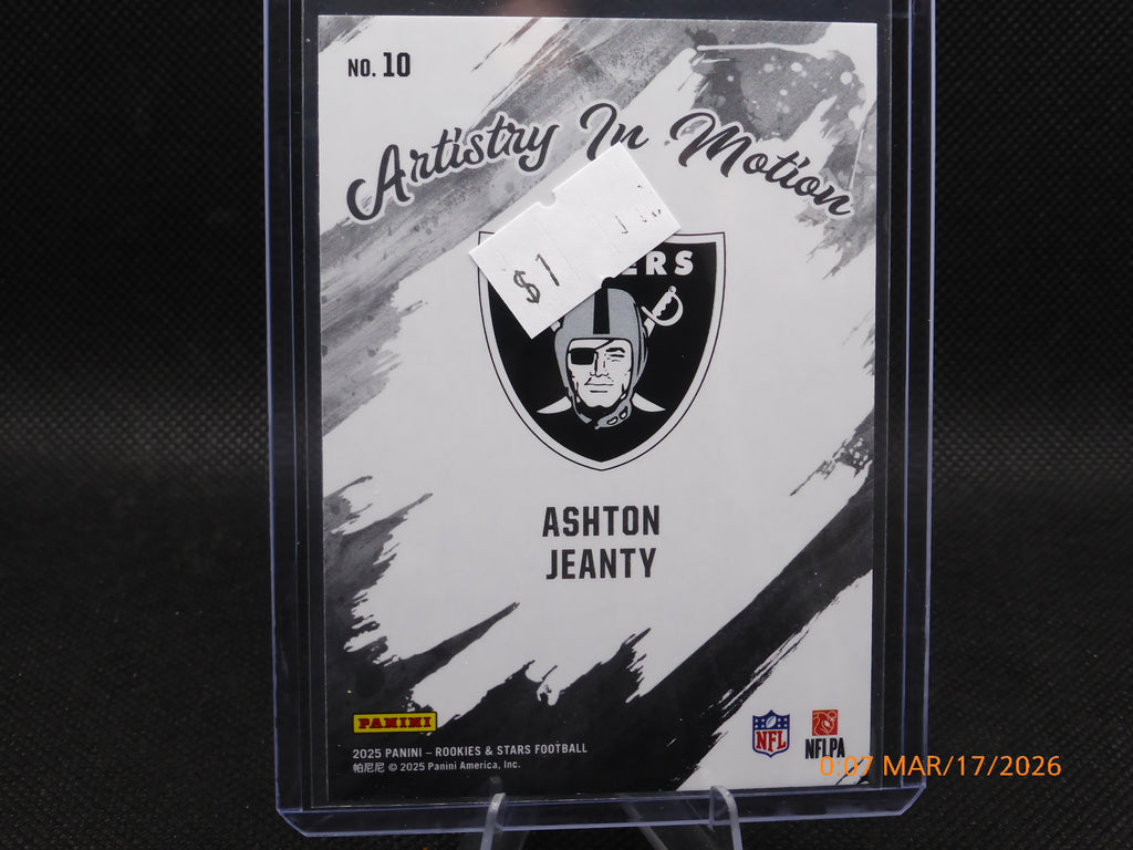 25 Rookie and Stars Ashton Jeanty #10 Artistry in Motion