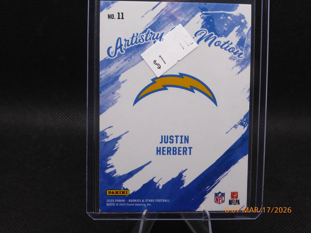 25 Rookie and Stars Justin Herbert Artistry in Motion