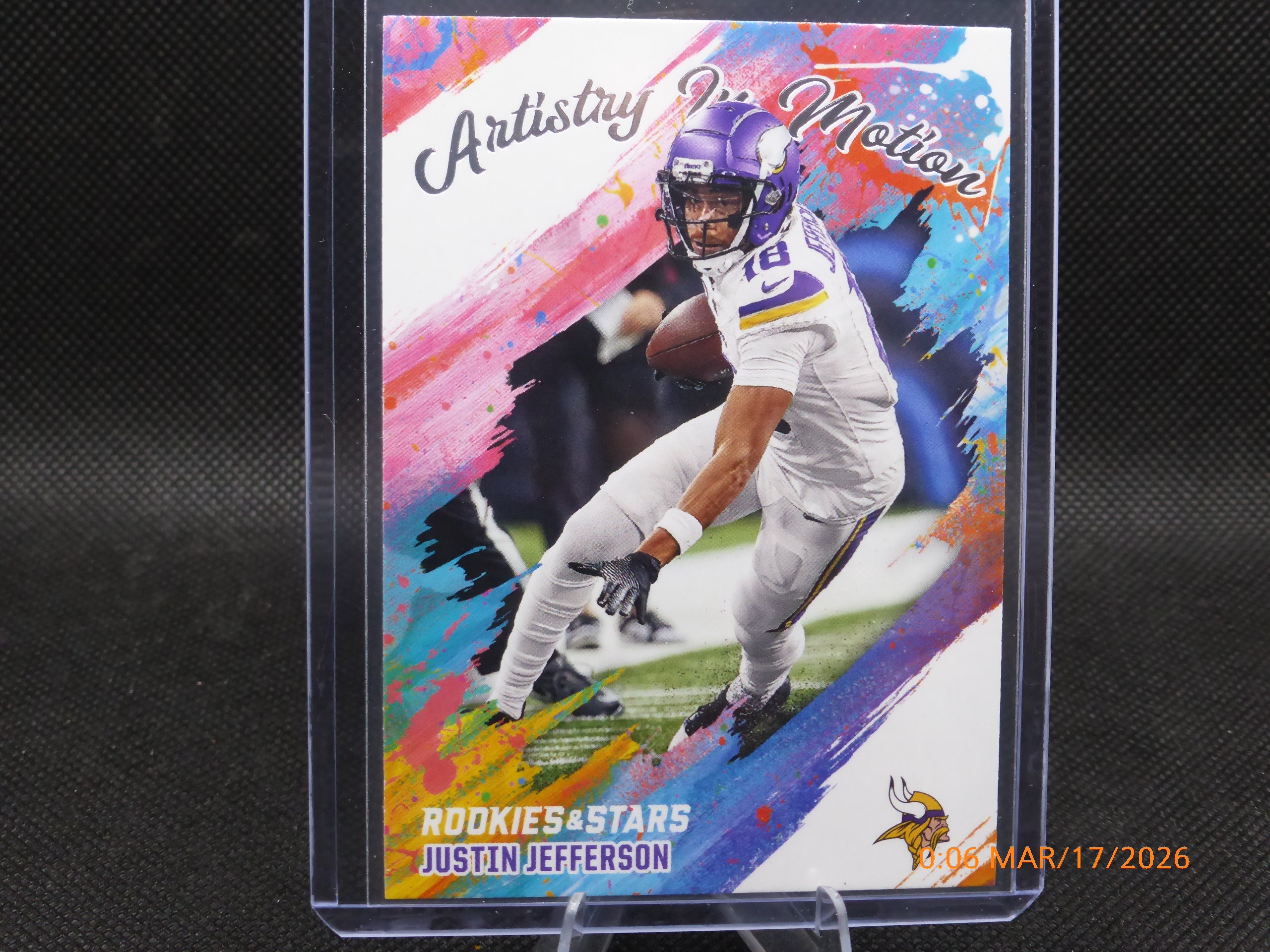25 Rookie and Stars Justin Jefferson #13 Artistry in Motion