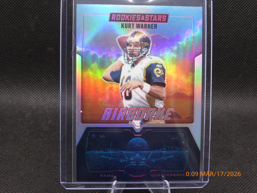 25 Rookie and Stars Kurt Warner #15 Prizm Airborne