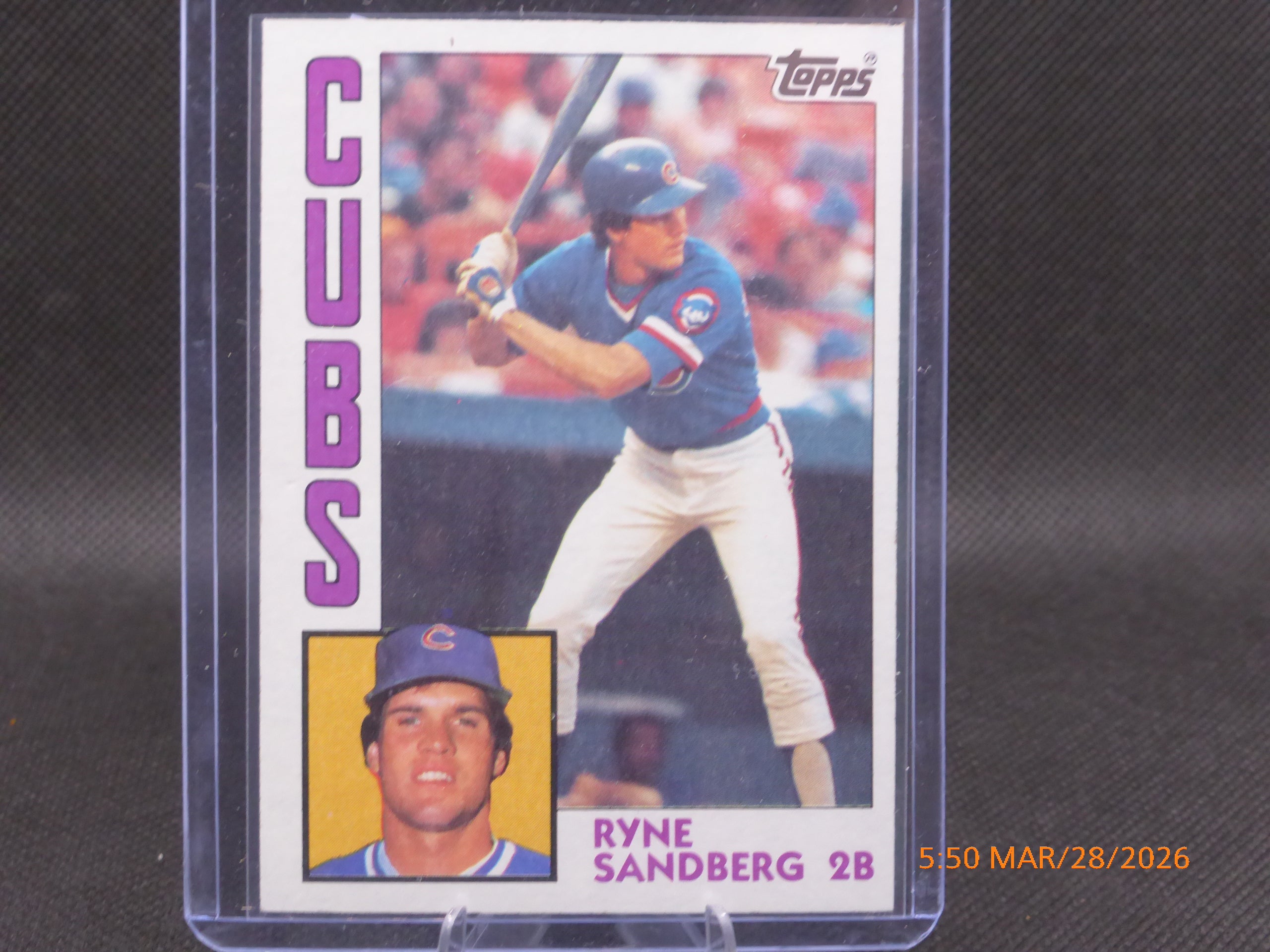 84 Topps Ryne Sandberg #596