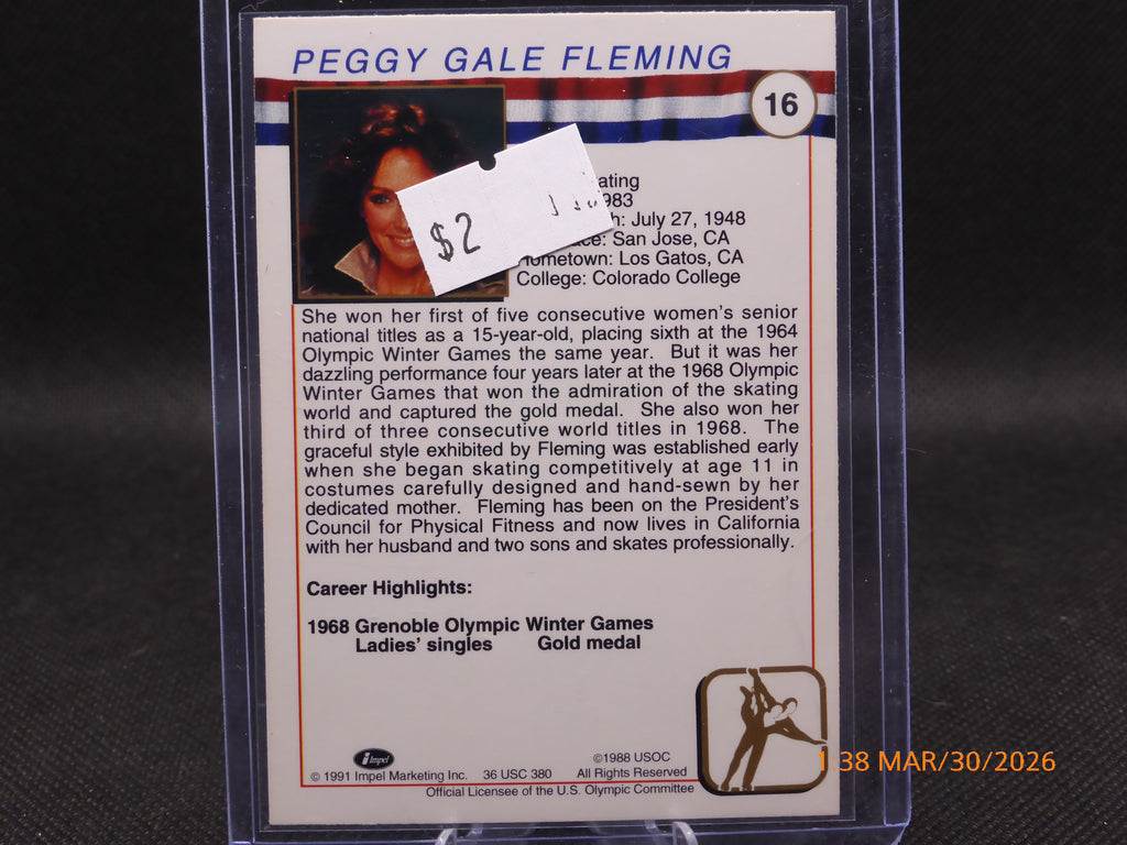 91 Impel Marking Peggy Fleming #16
