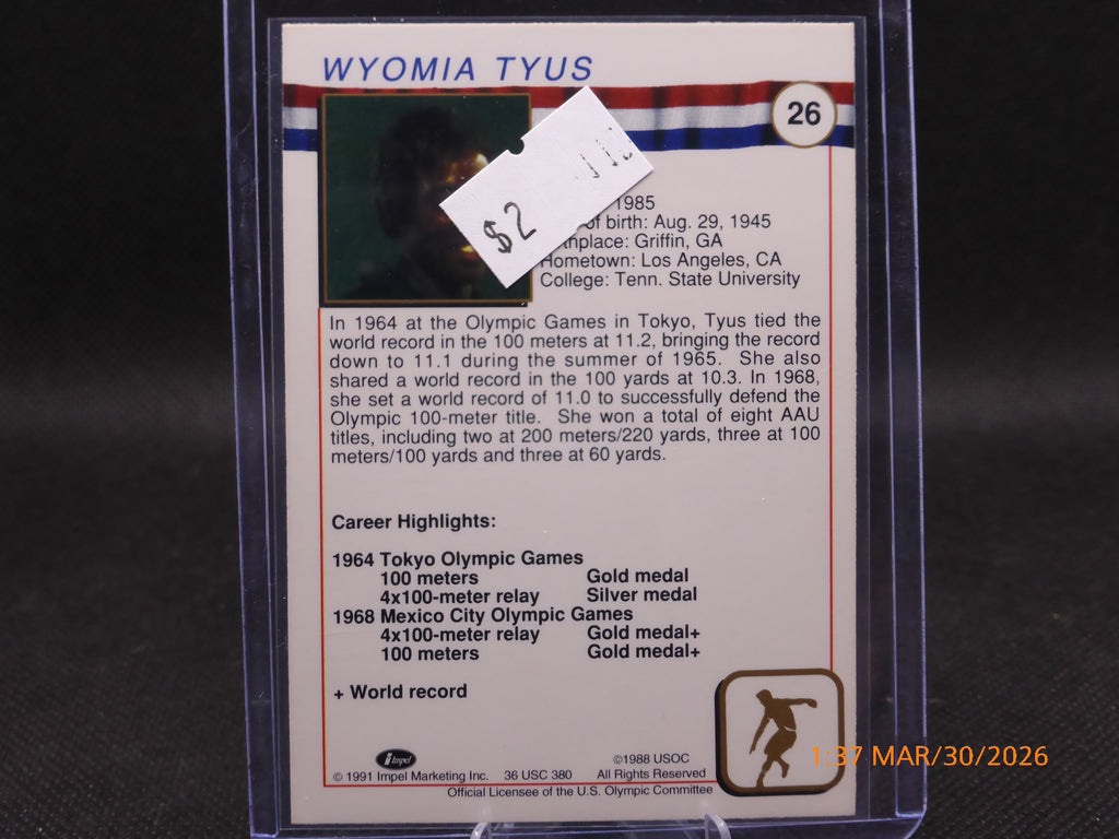 91 Impel Marking Wyomia Tyus #26