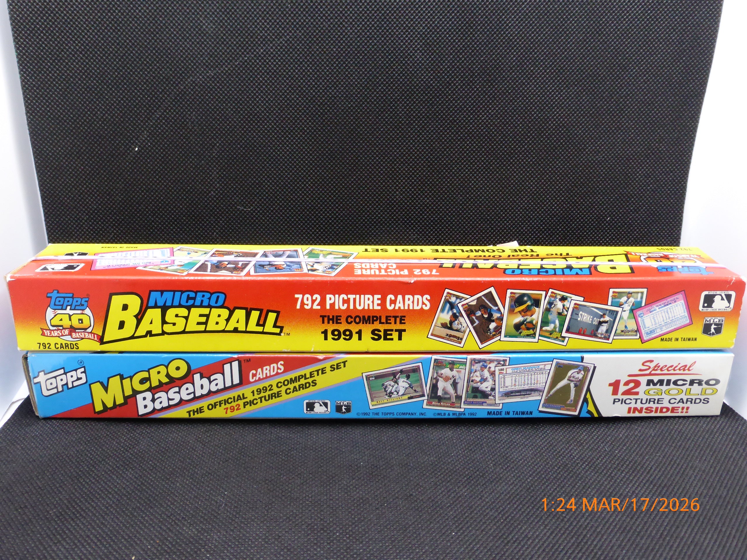 91 & 92 Topps Micro Baseball Complete Set 92 factory sealed $15 each both for $25