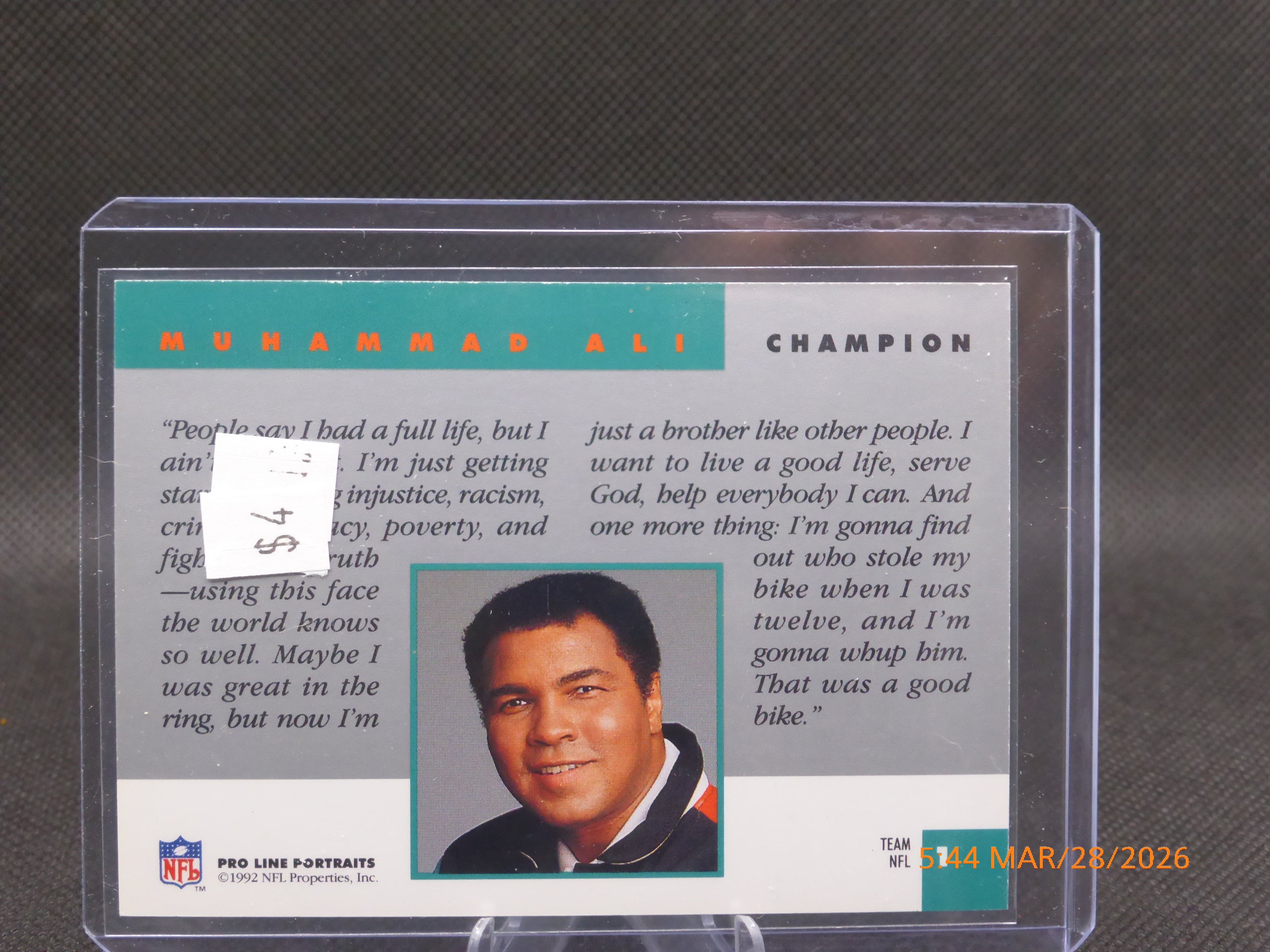 92 Pro Line Portraits Muhammad Ali
