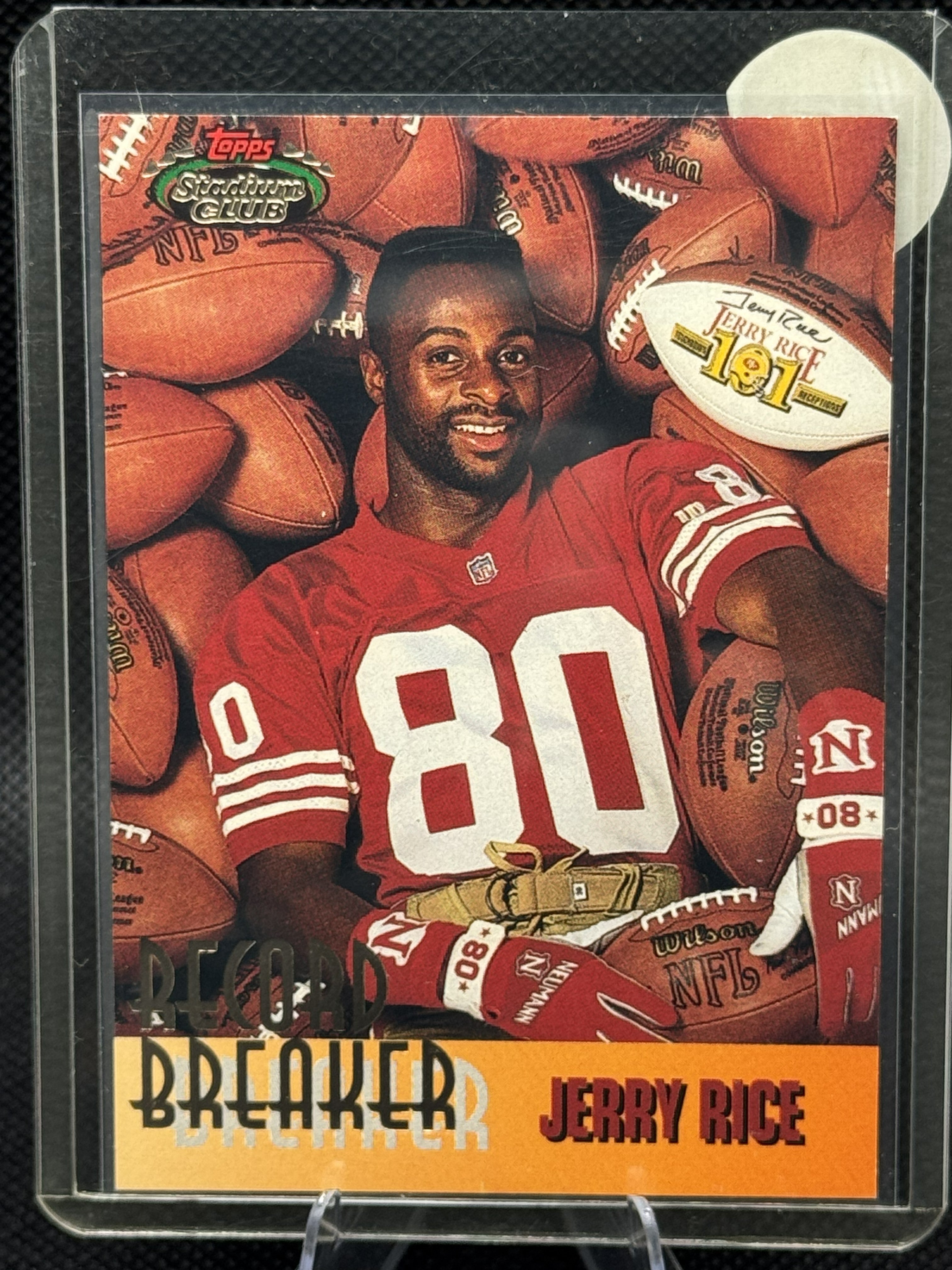 93 Topps Stadium Club Jerry Rice #Record Breaker