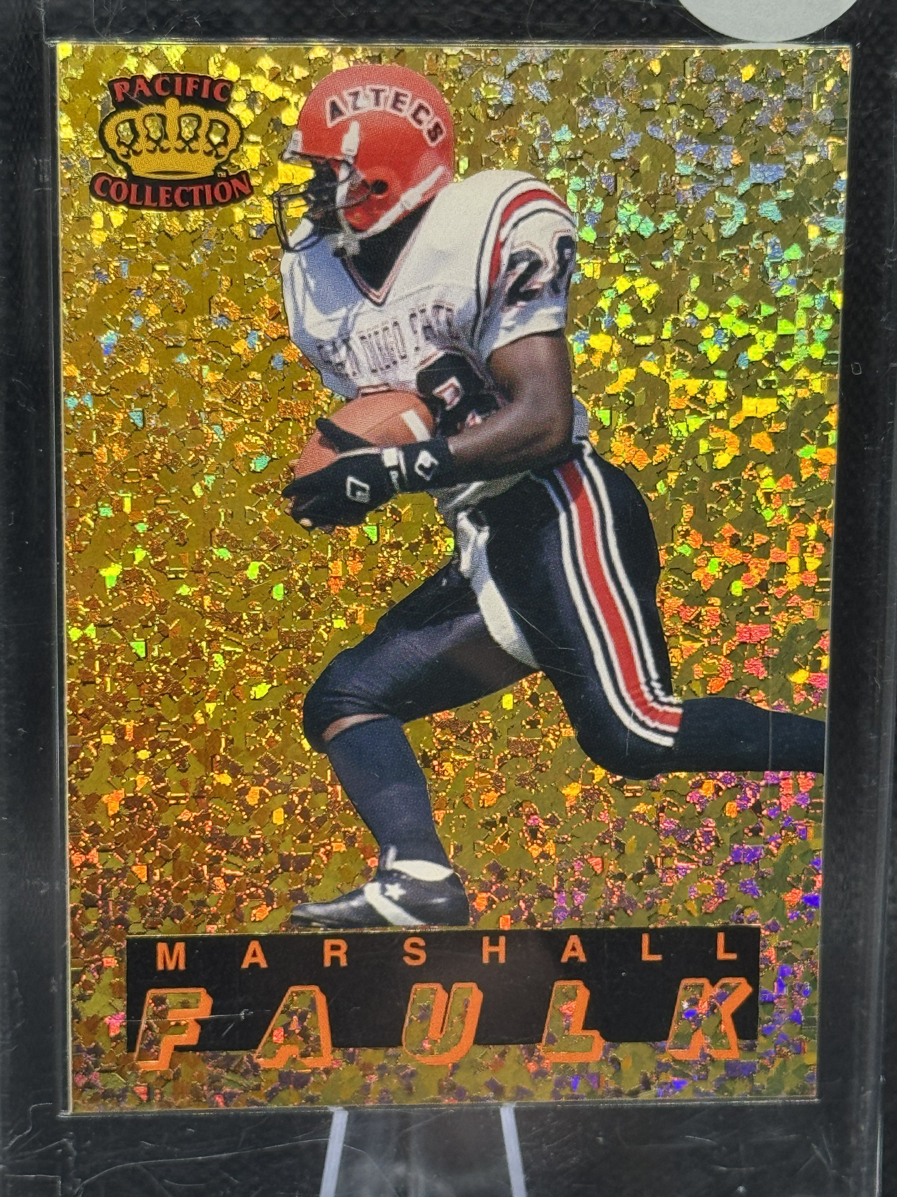 94 Pacific Collection Gold Marshall Faulk #10Knights of the Gridiron