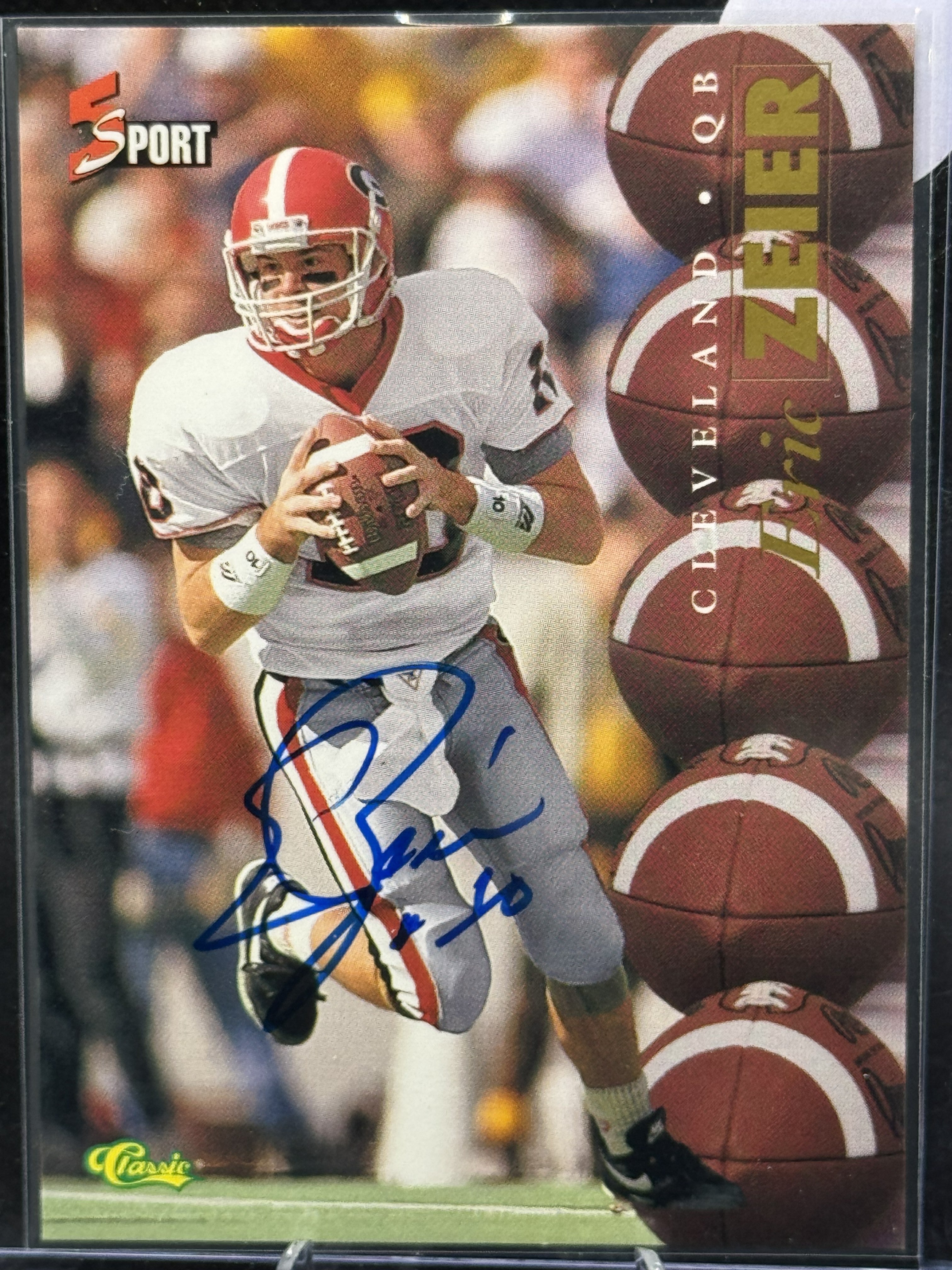 95 5 Sports Eric Zeier Autograph