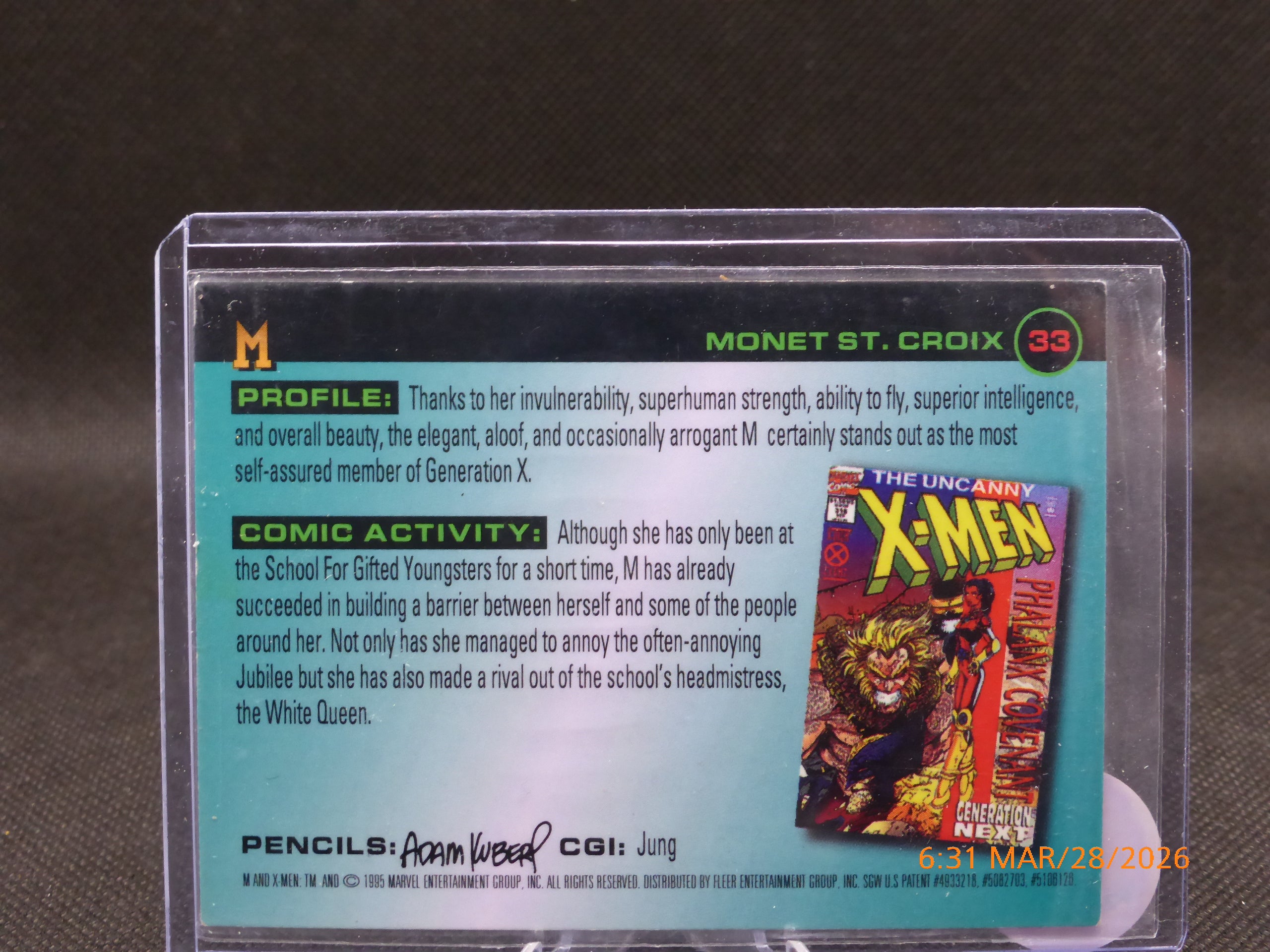 95 Fleer Ultra X-Man M #33
