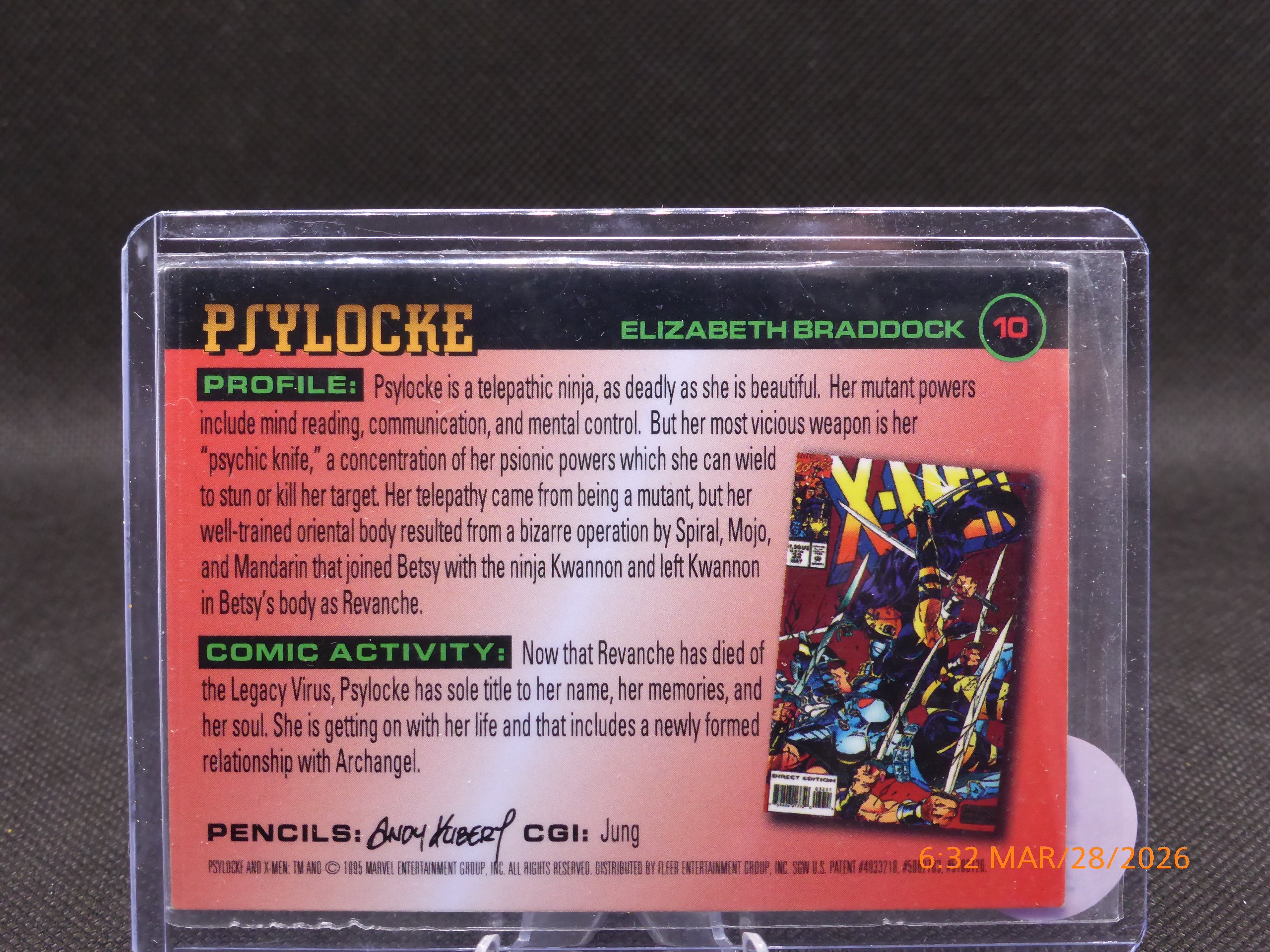 95 Fleer Ultra X-Man Psylocke #10