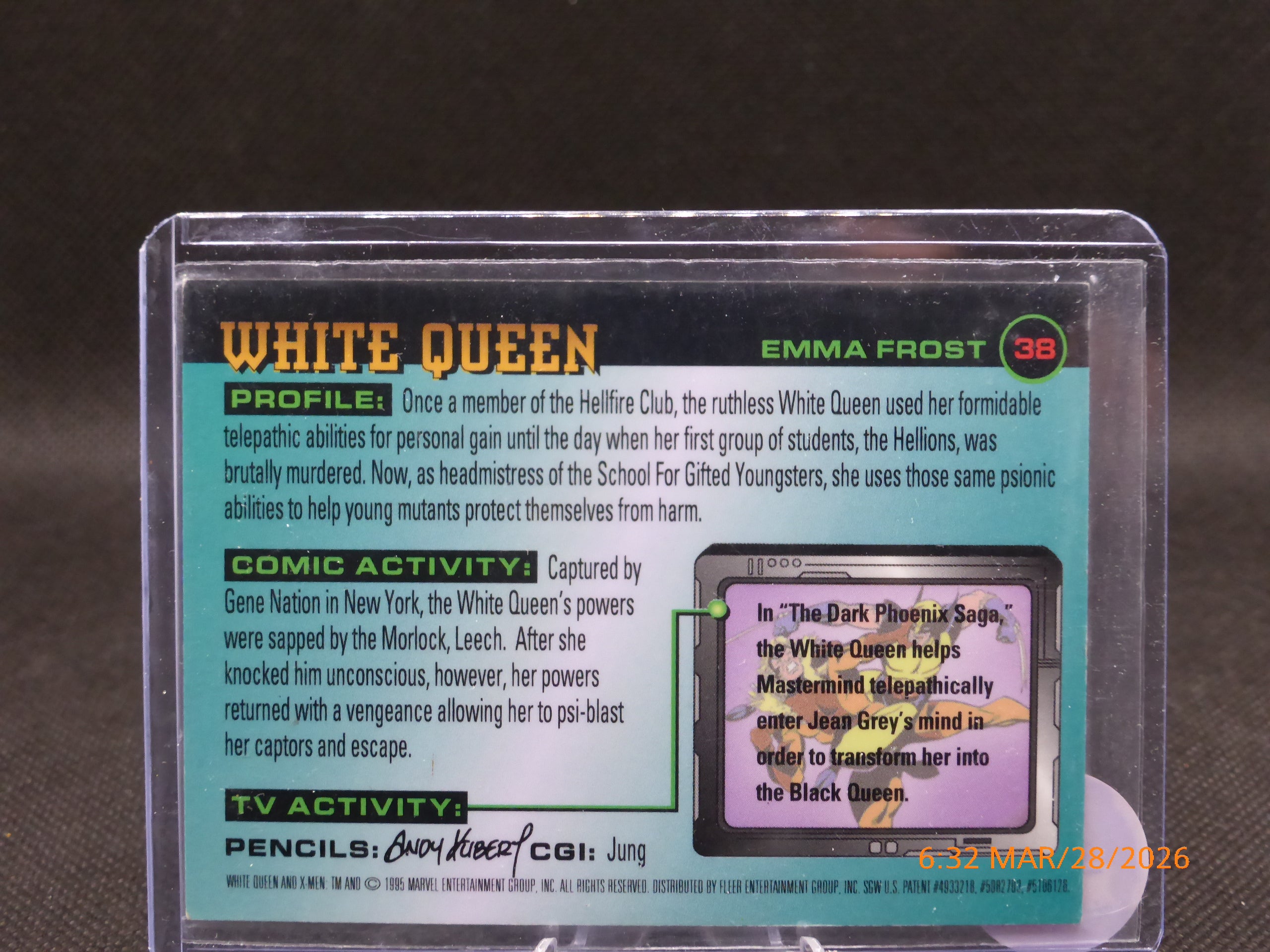 95 Fleer Ultra X-Man White Queen #38