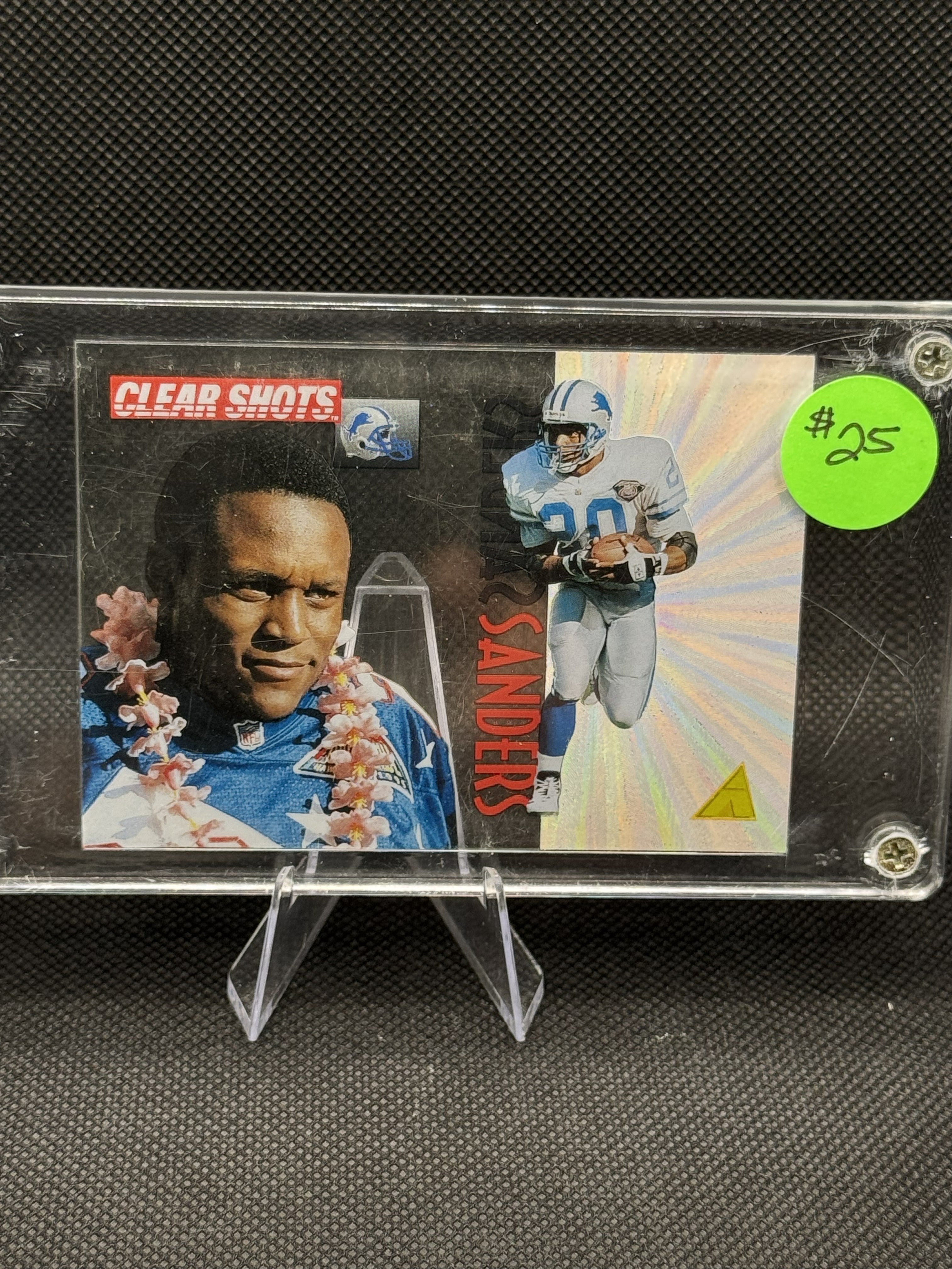 95 Pinnacle Barry Sanders #6 of 10 Clear Shot