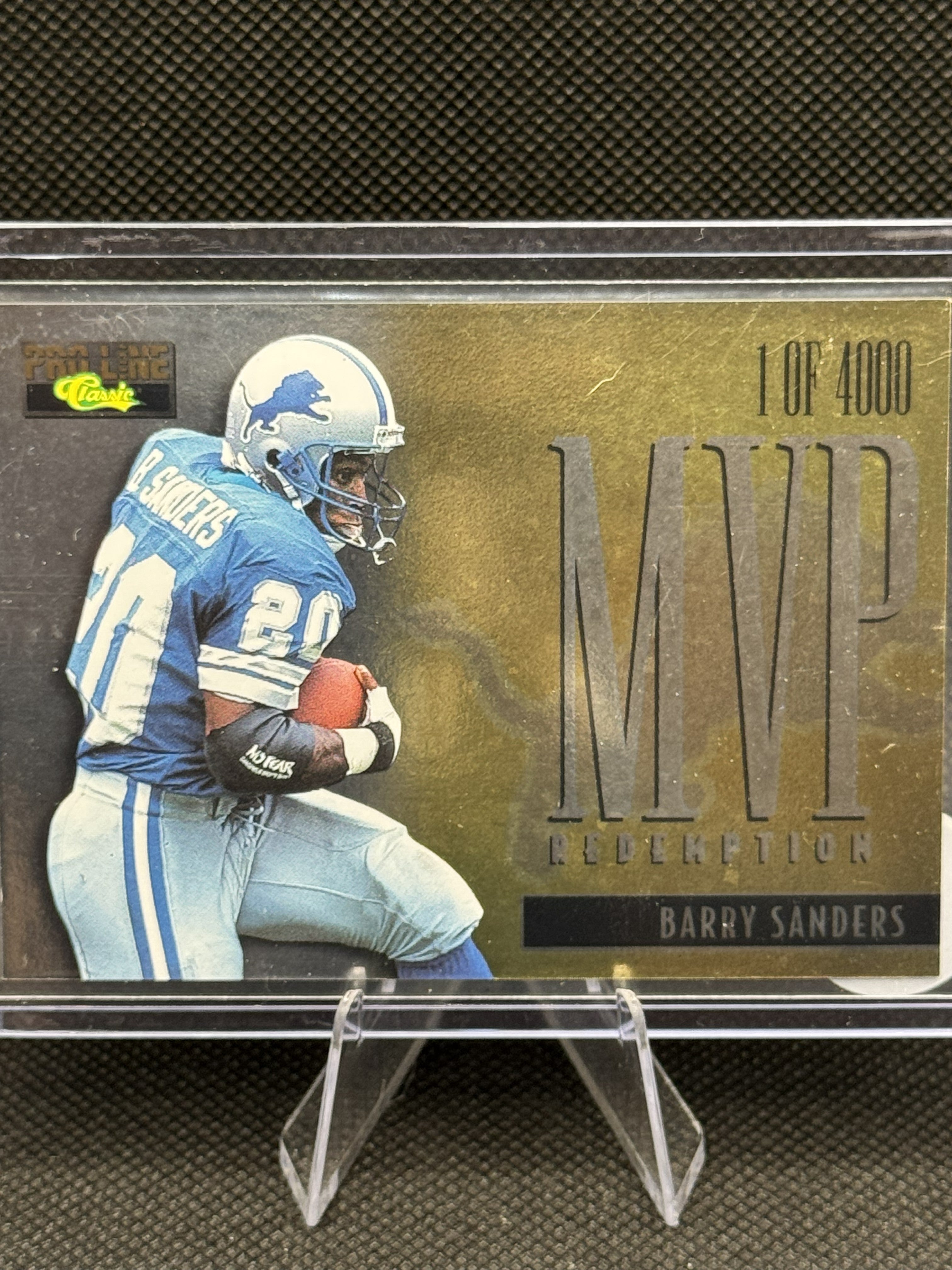 95 Pro Line Barry Sanders MVP13 MVP Redemption 1 0f 4000