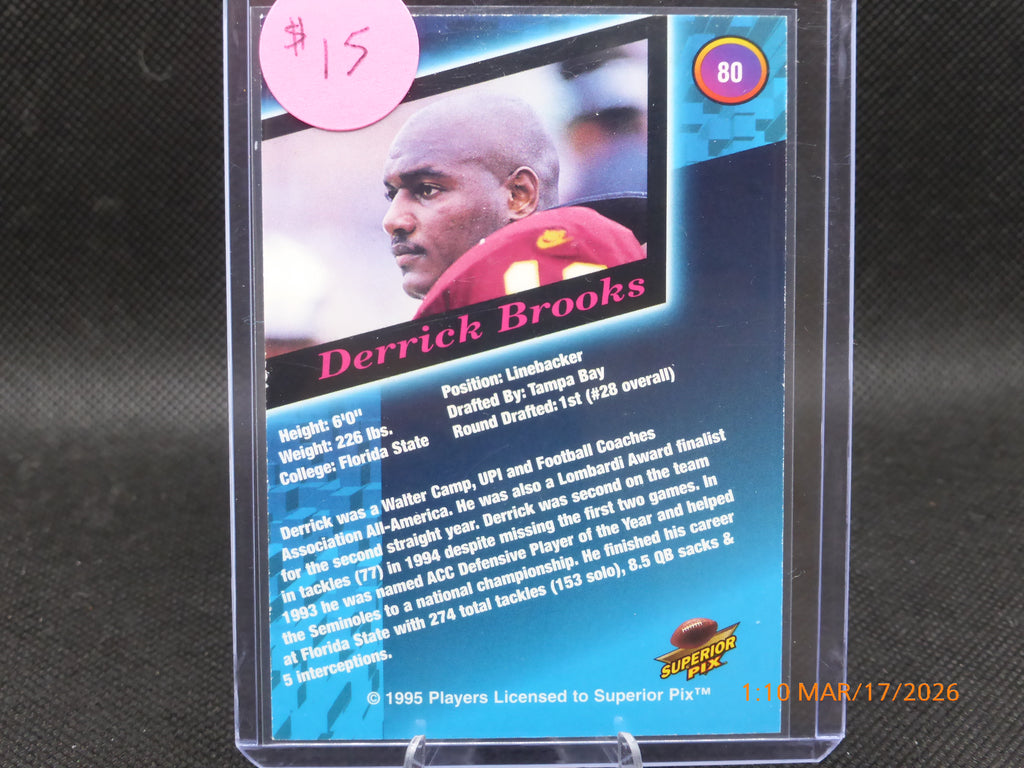 95 Superior PIX Derrick Brooks #80 180/4000