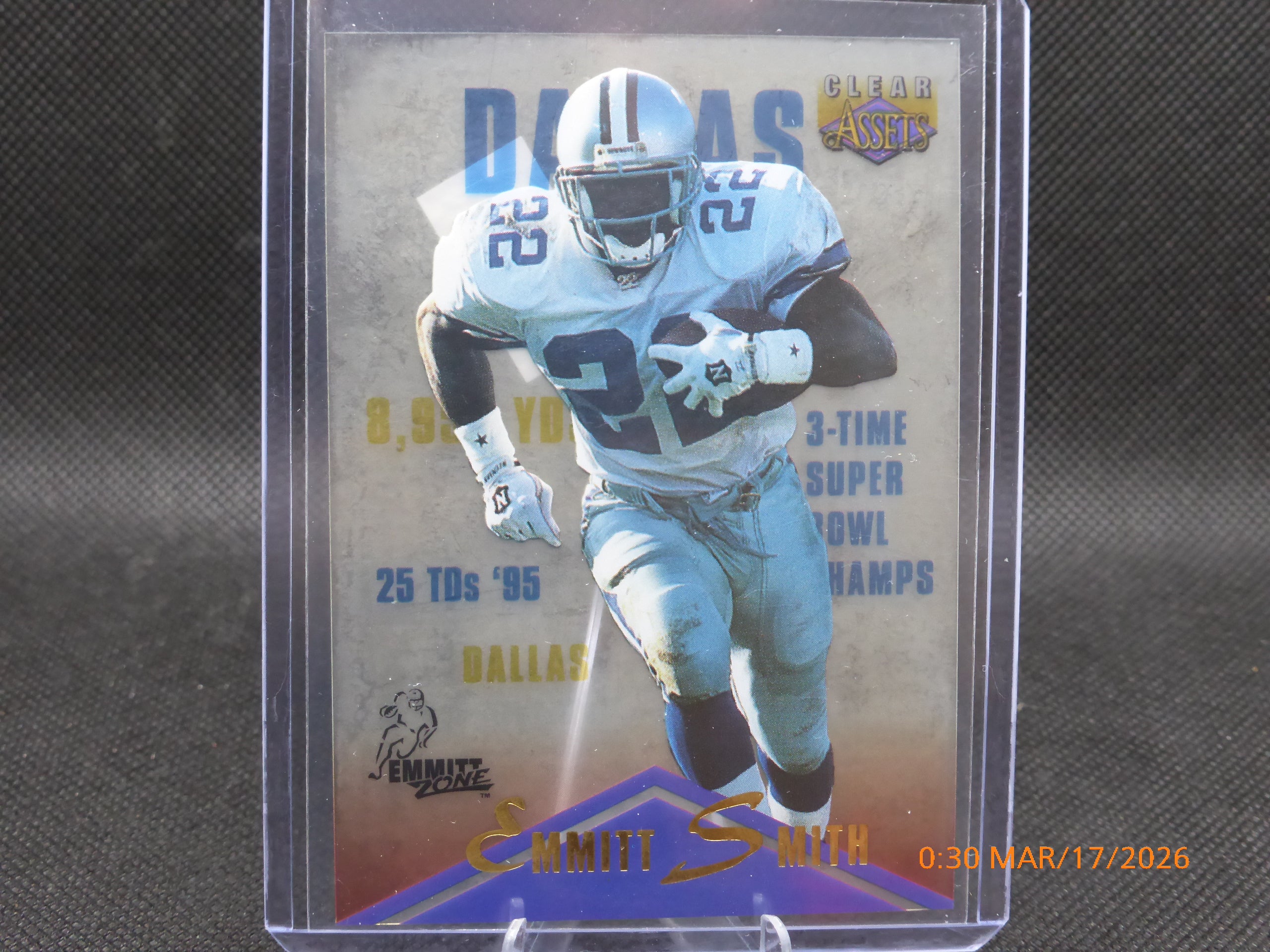 96 Clear Assets Emmitt Smith #29