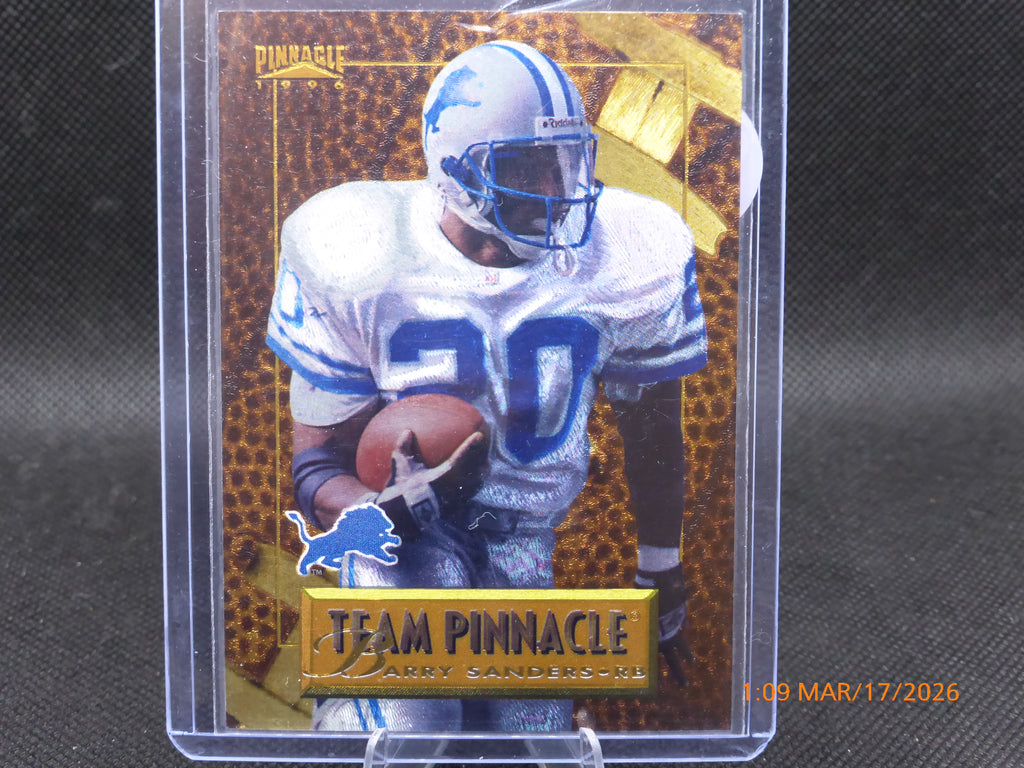 96 Pinnacle Barry Sanders #6 of 10 Team Pinnacle