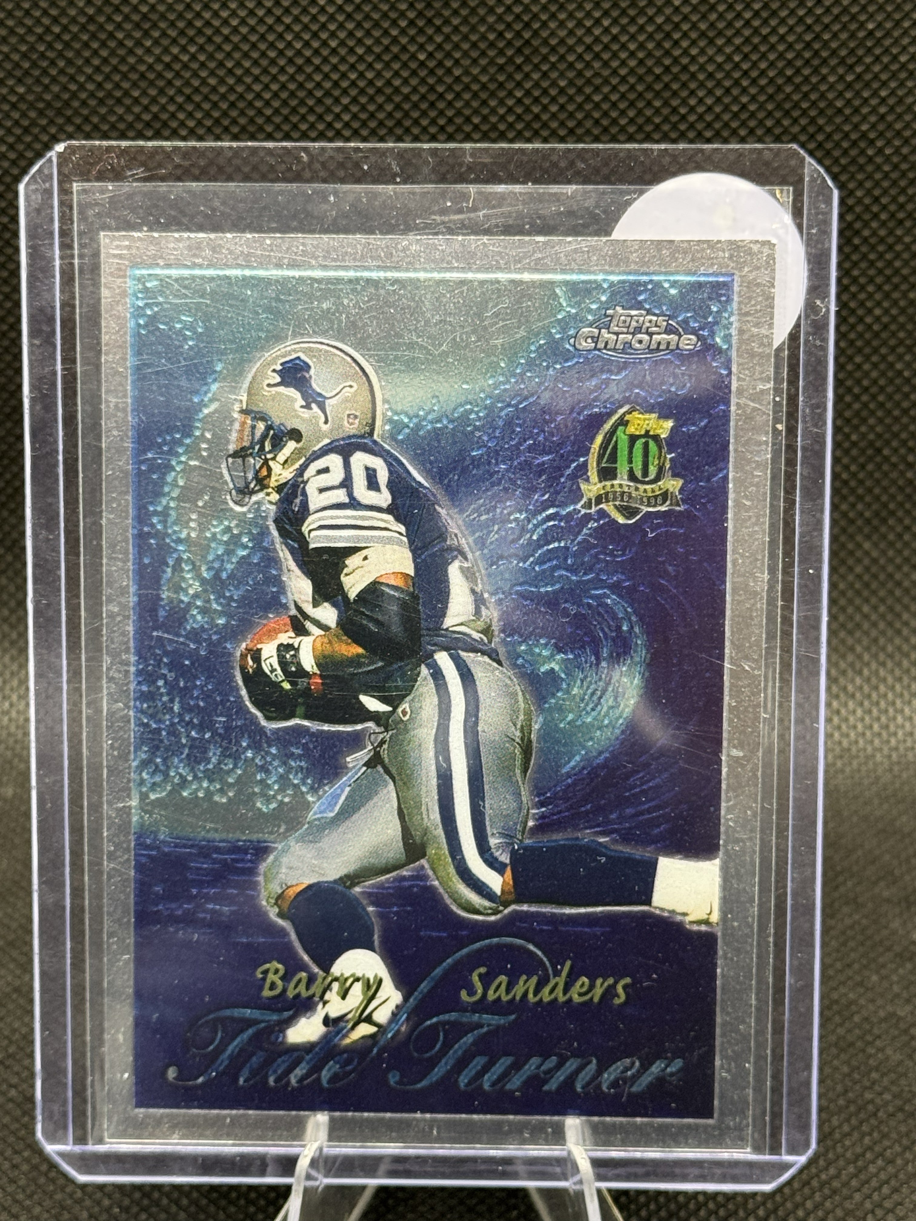 96 Topps Chrome Barry Sanders #TT14 Tide Turne