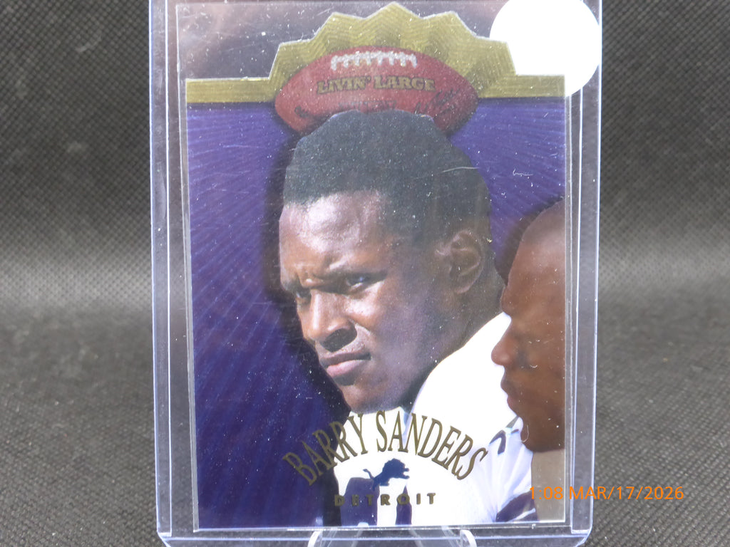 97 Collectors Edge Barry Sanders #6 Livin Large