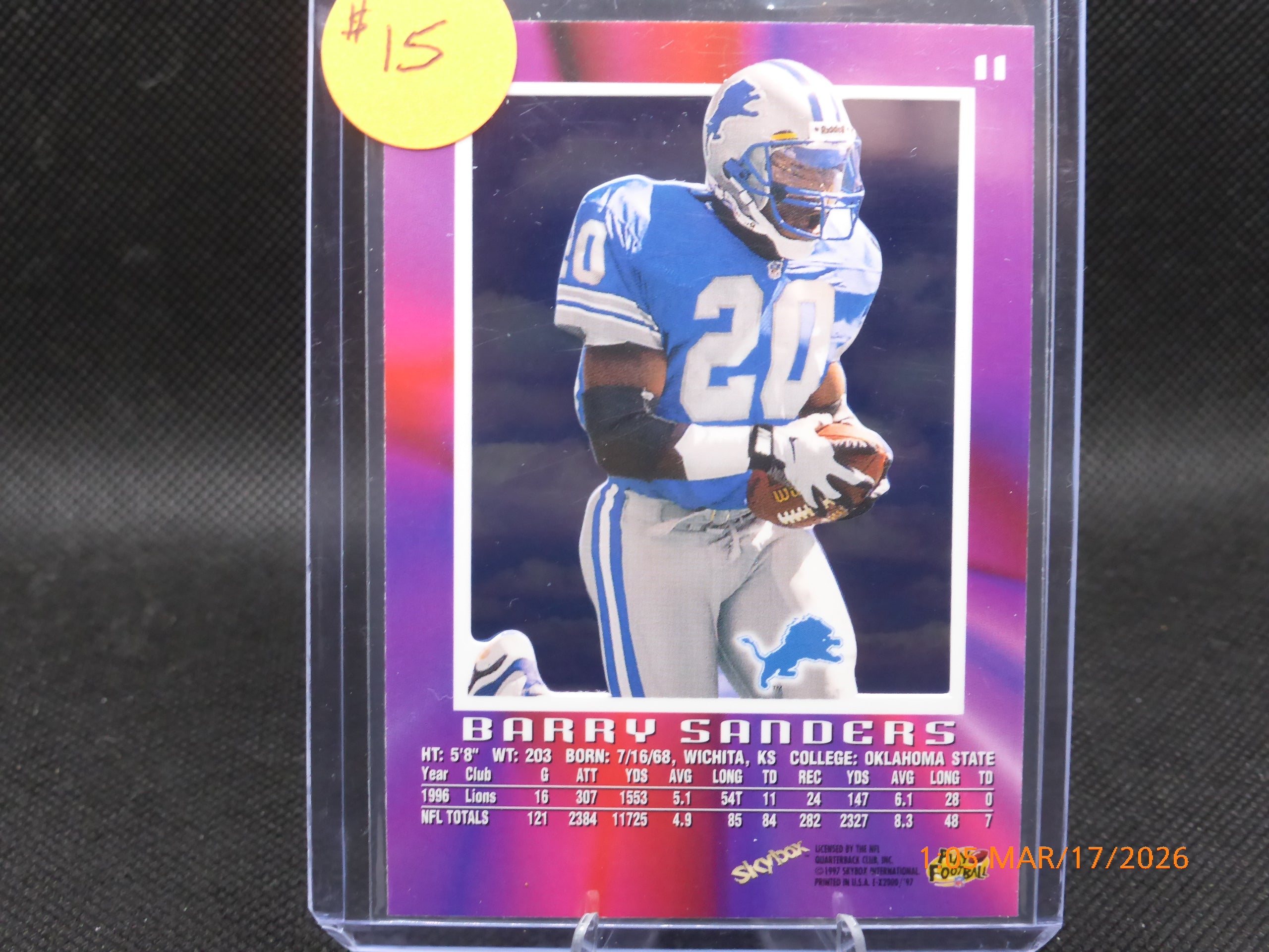 97 EX2000 Barry Sanders #11
