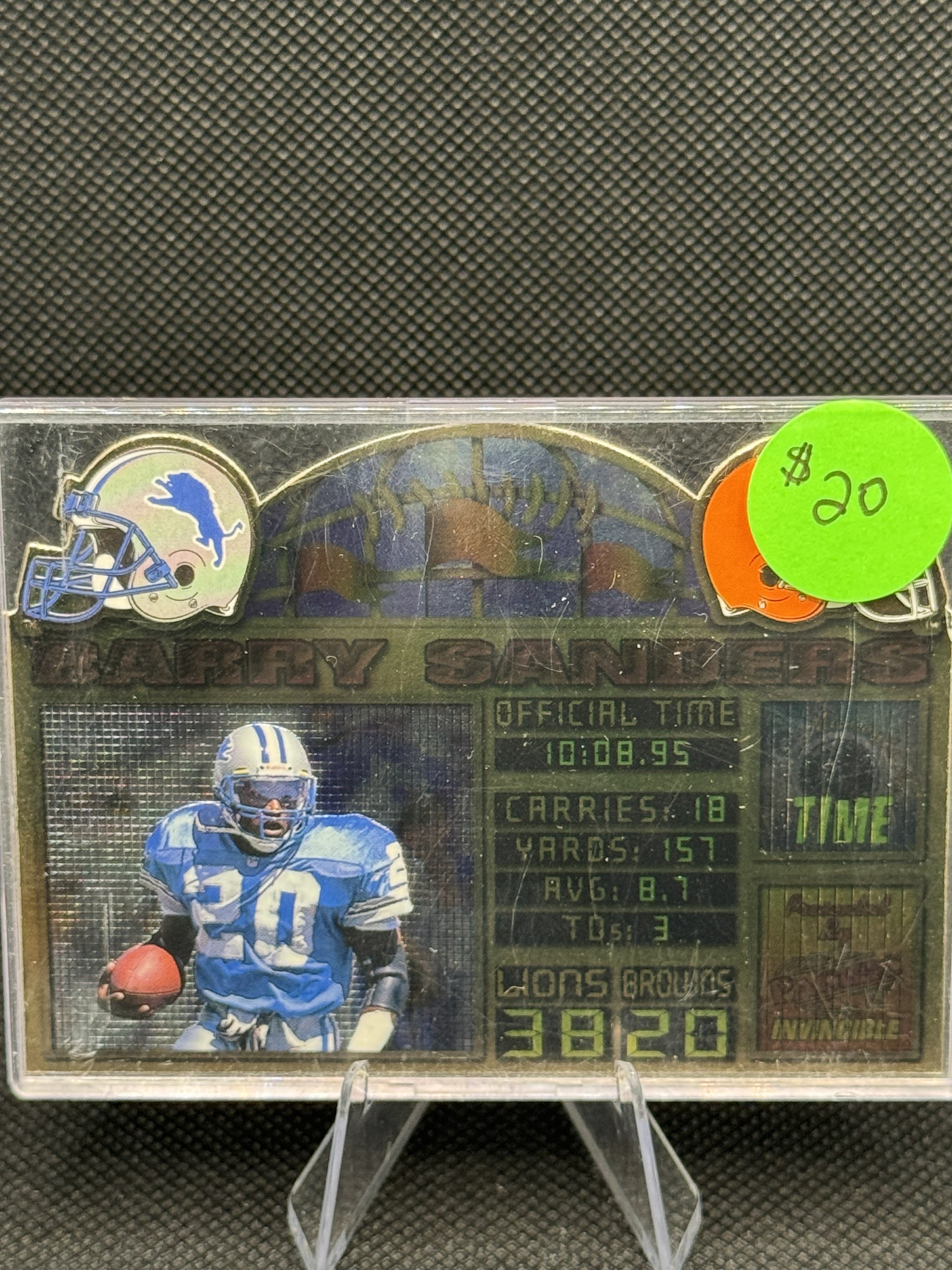97 Pacific Invincible Barry Sanders #6