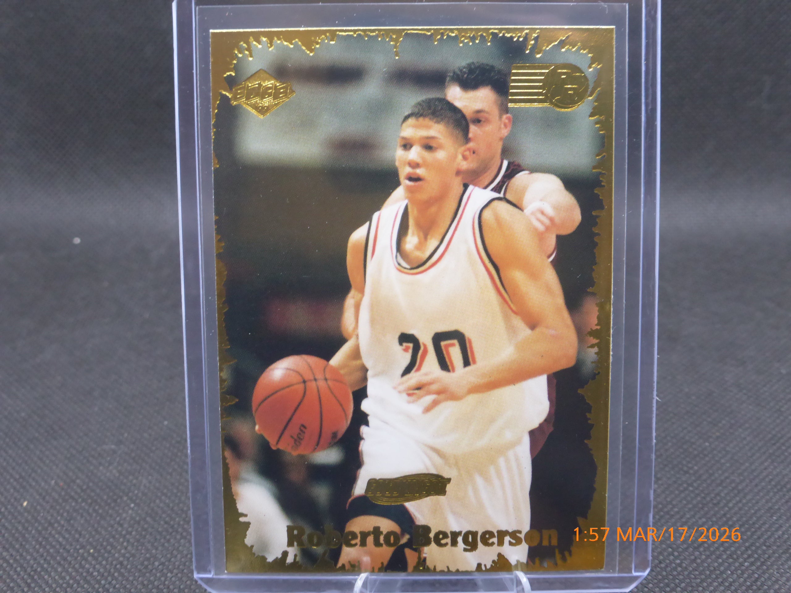 99 Collector's Edge Roberto Bergerson #RR-5 Rookie Rage
