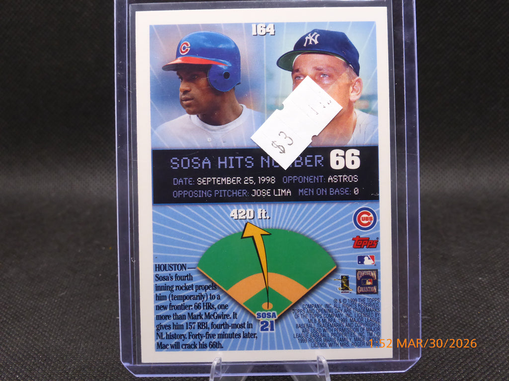 99 Topps Opening Day Sammy Sosa #164