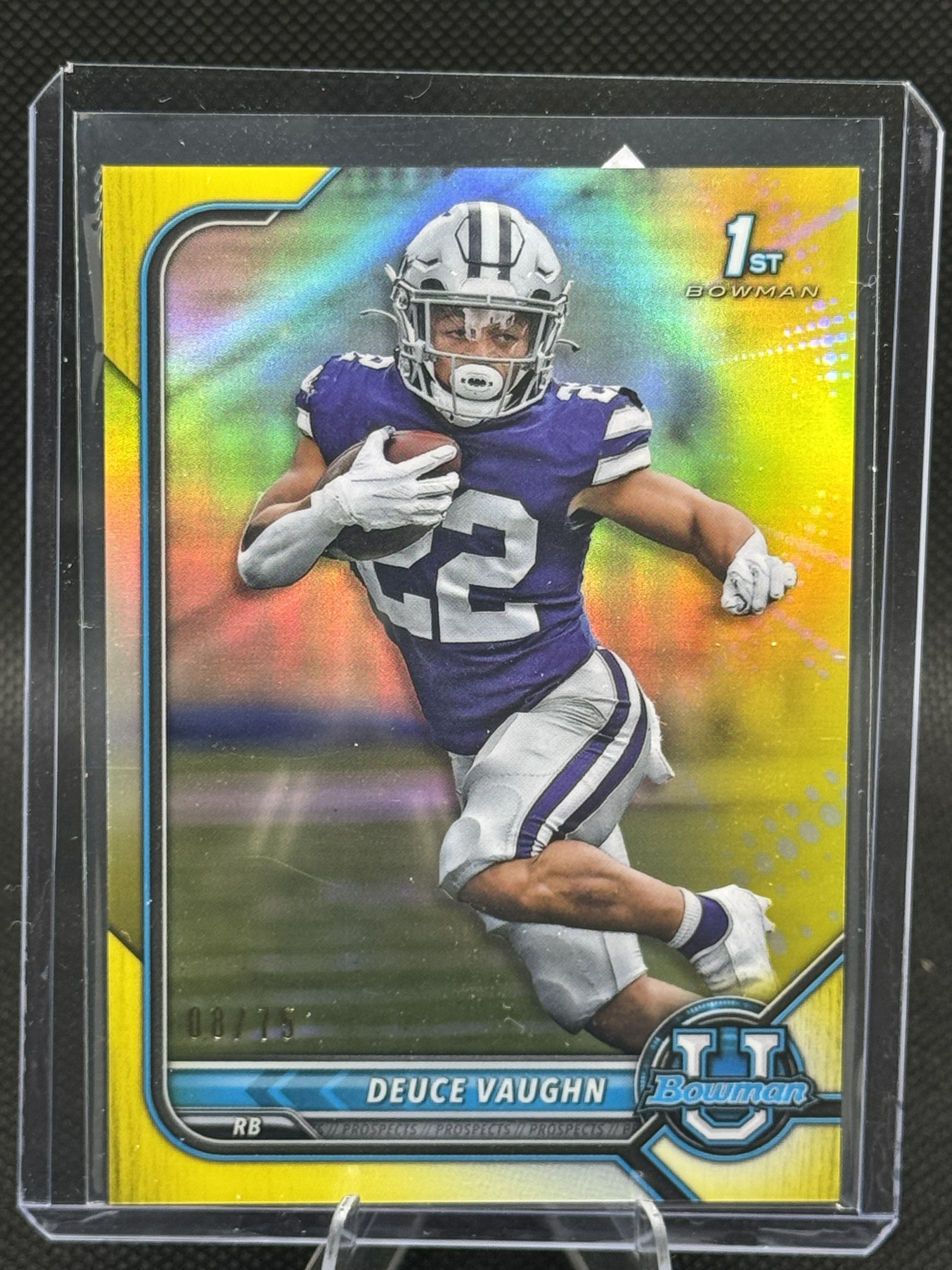 22 Bowman University Deuce Vaughn #43 Gold 8/75