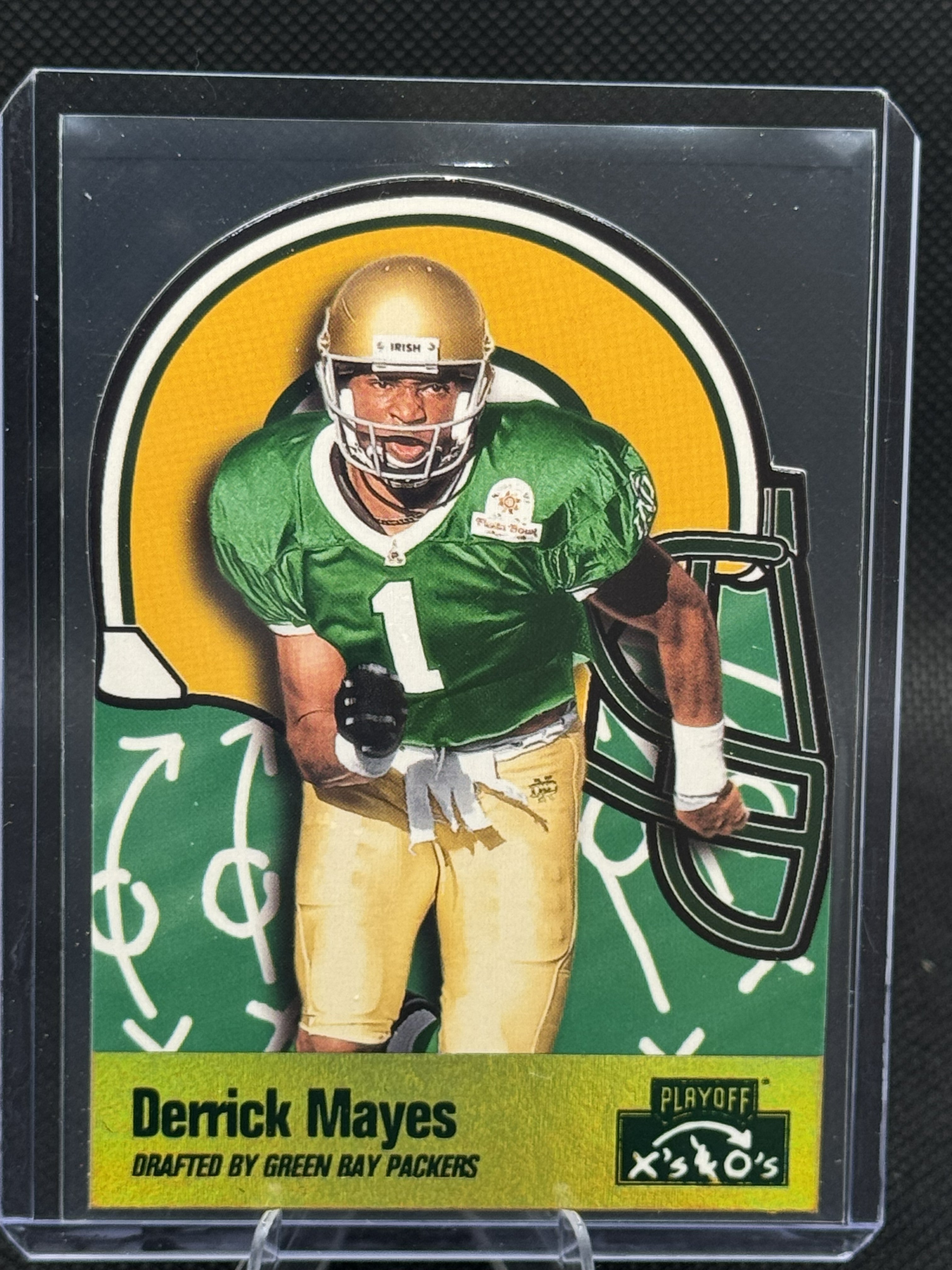 96 Playoff Prime X's & O's Derrick Mayes #168 Die Cut