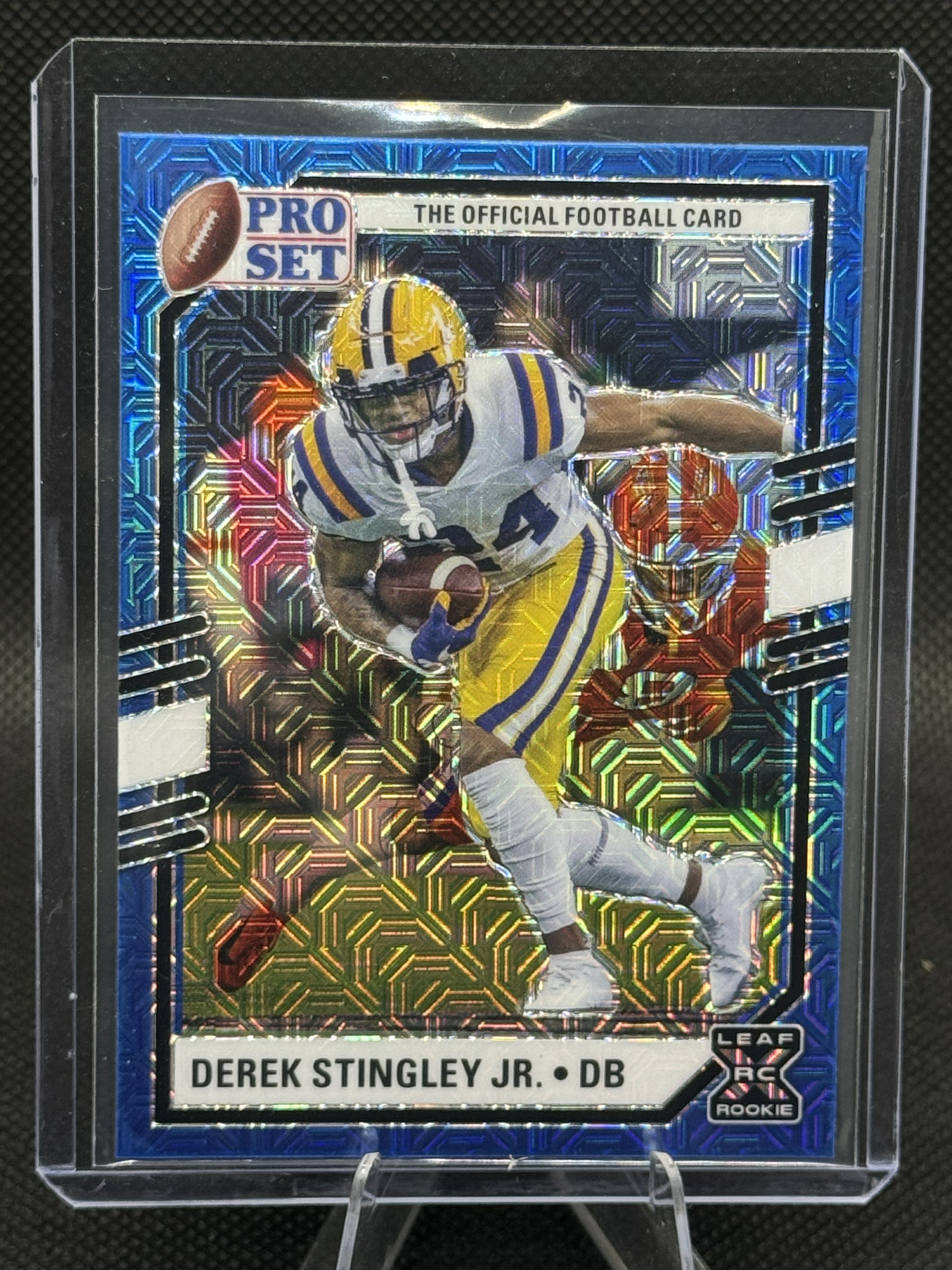 22 Leaf Pro Set Derek Stingley Jr #PSB-DS1 Blue Wave
