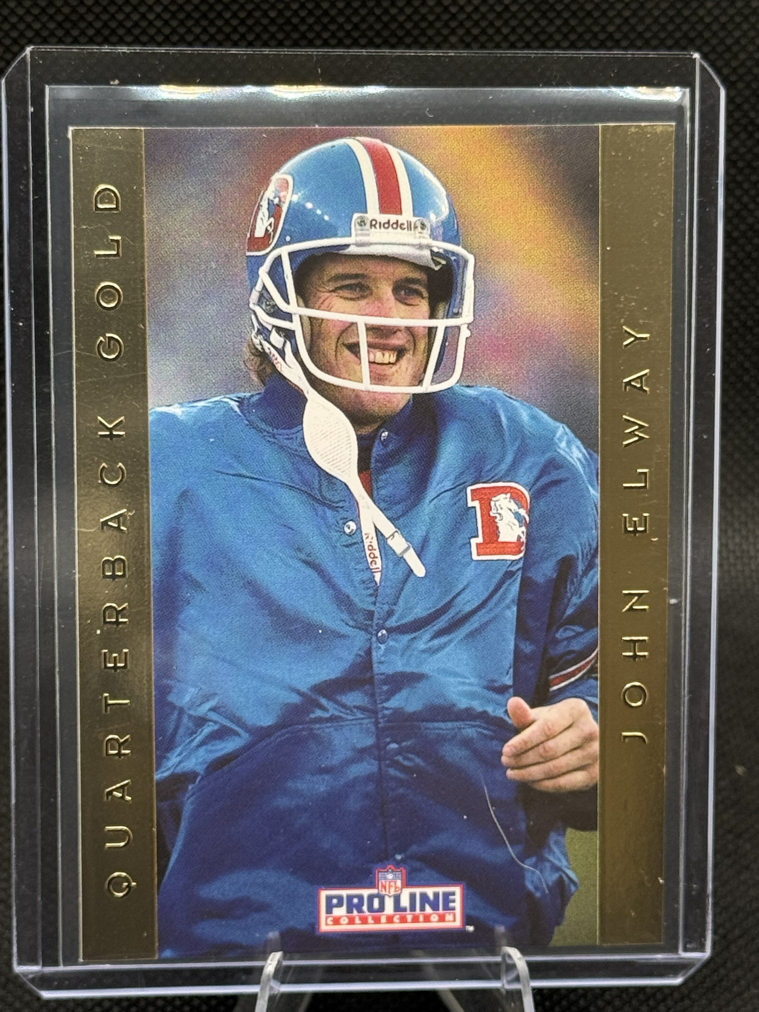 92 Pro Line Collection John Elway #4 Quarterback Gold