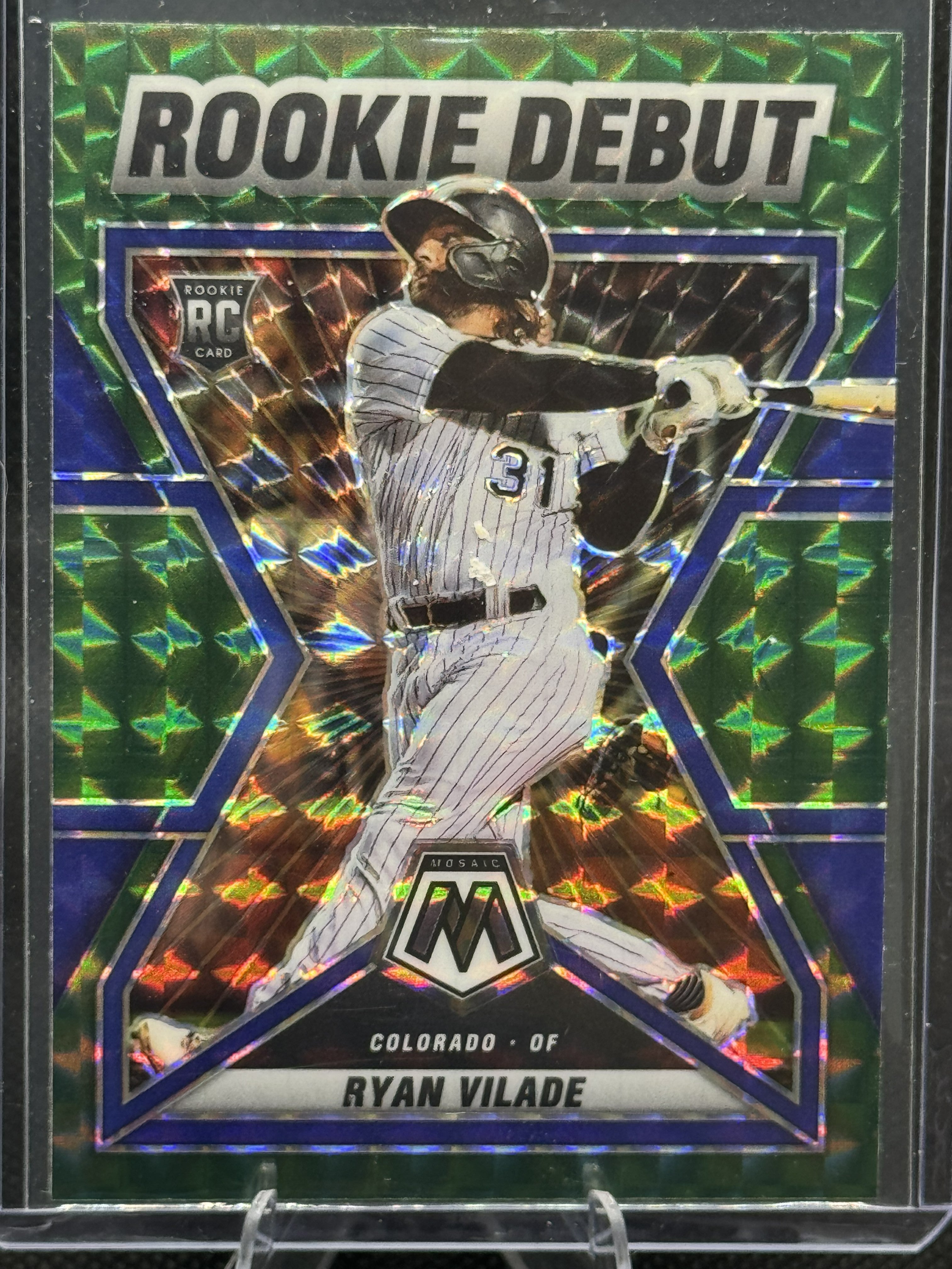 22 Mosaic Ryan Vilade #RD-15 Rookie Debut Green Mosaic