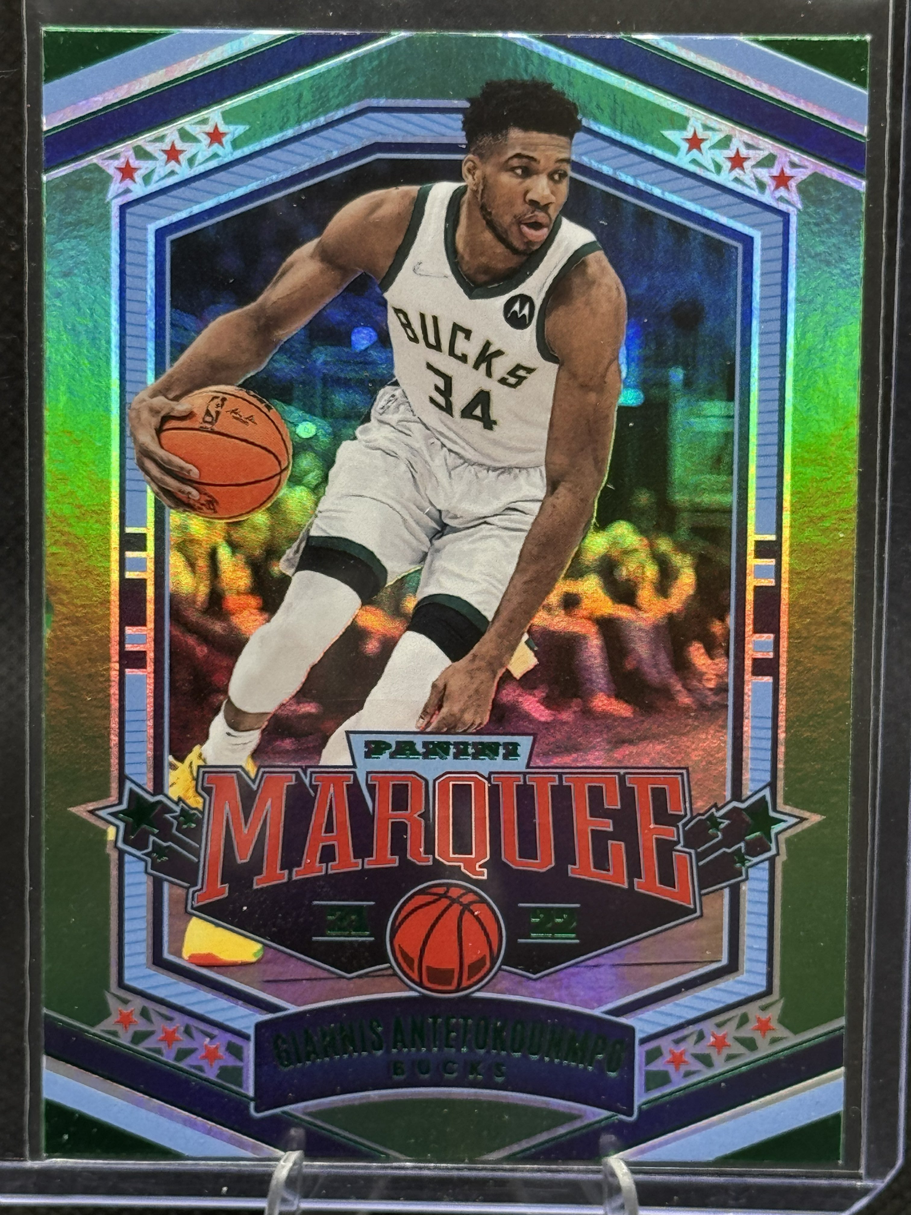 22 Marquee Giannis Antetokounmpo #362 Green Refractor