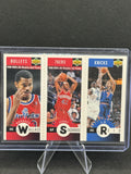 96 Upper Deck Wallace #M89/Stackhouse M61/Reid #57