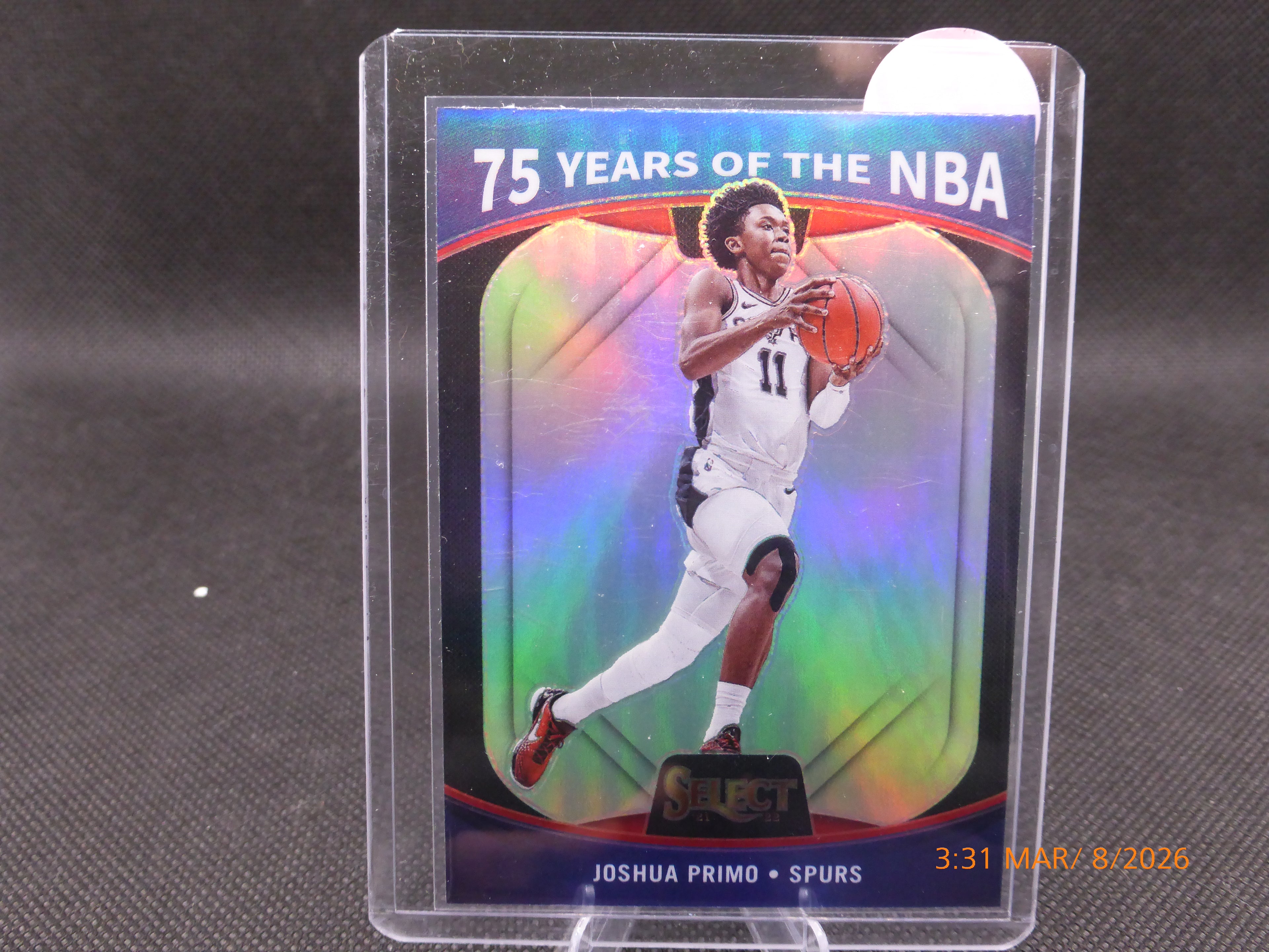 22 Select 75 years of the NBA Joshua Primo #75 Prizm