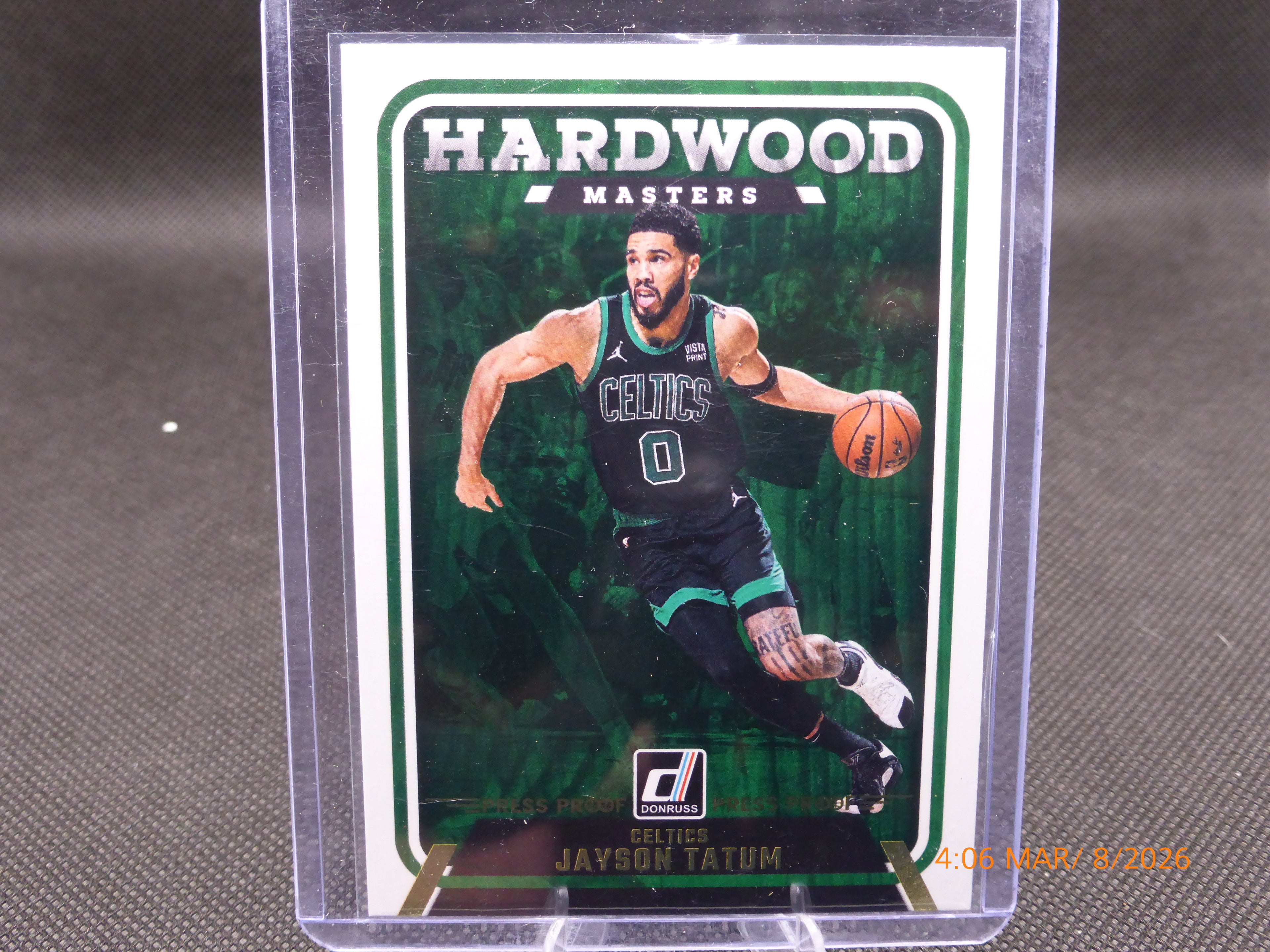 24 Donruss Jayson Tatum #8 Hardwood Masters Press Proof