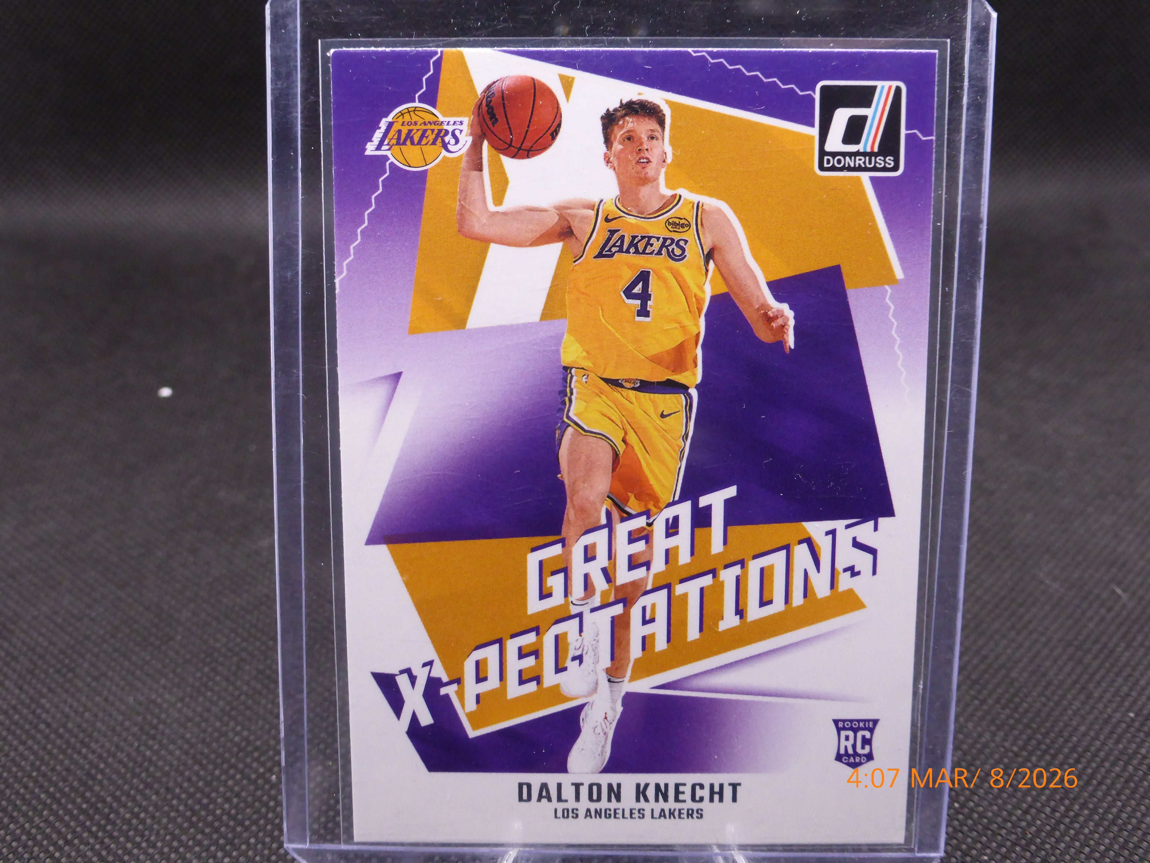 24 Donruss Dalton Knecht #3 Great X-Pectations