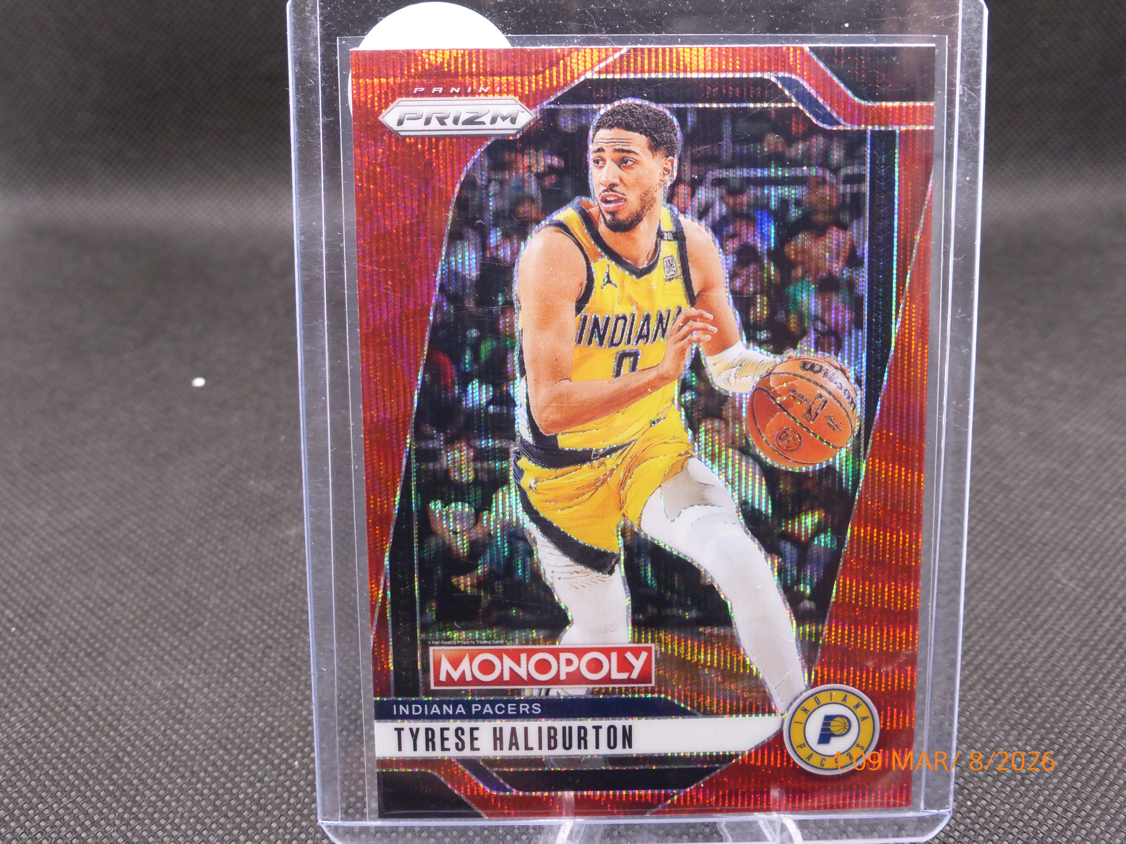 25 Prizm Monopoly Tyrese Haliburton #58 Red Prizm