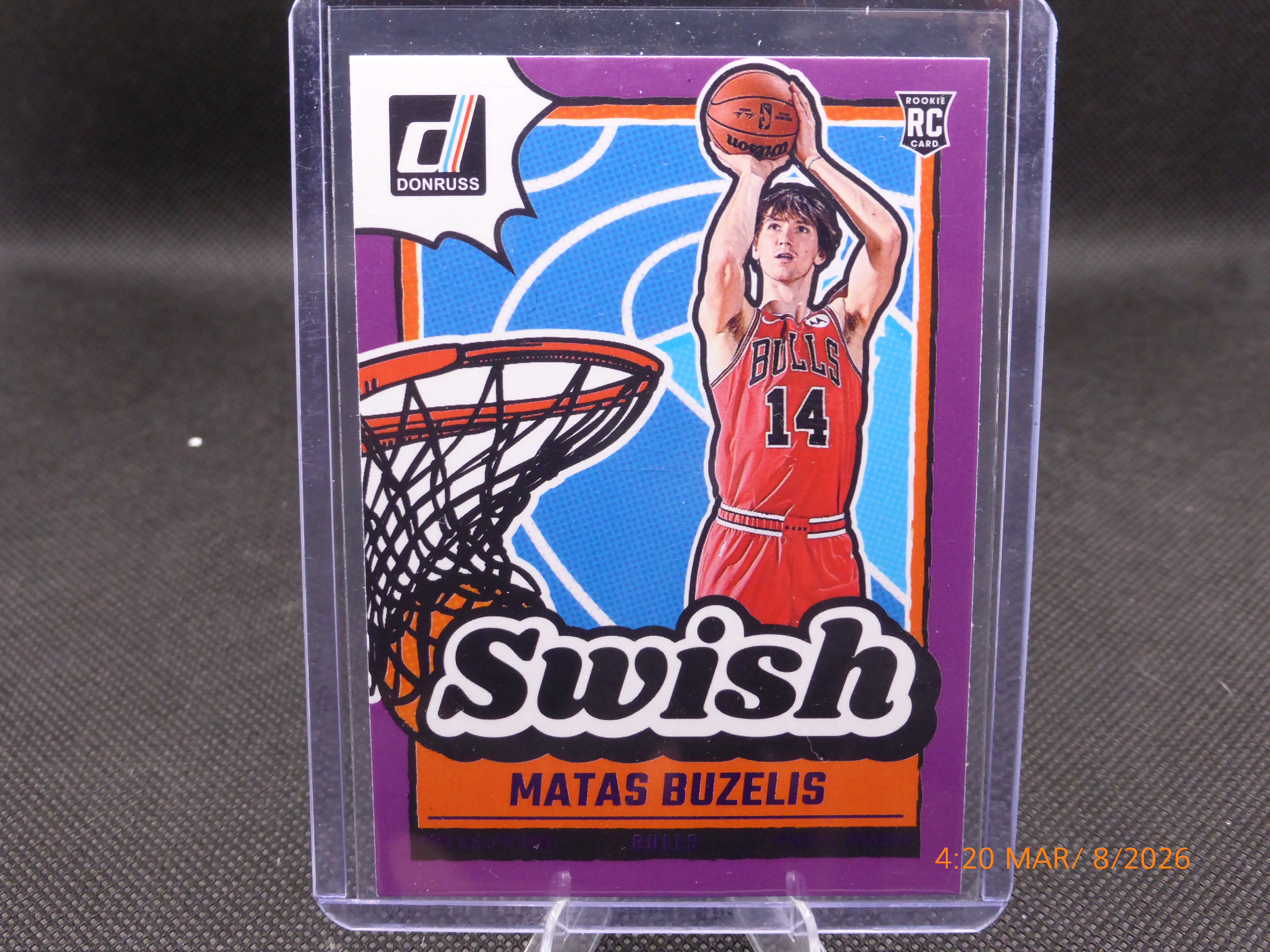 24 Donruss Matas Buzelis #4 Purple Swish