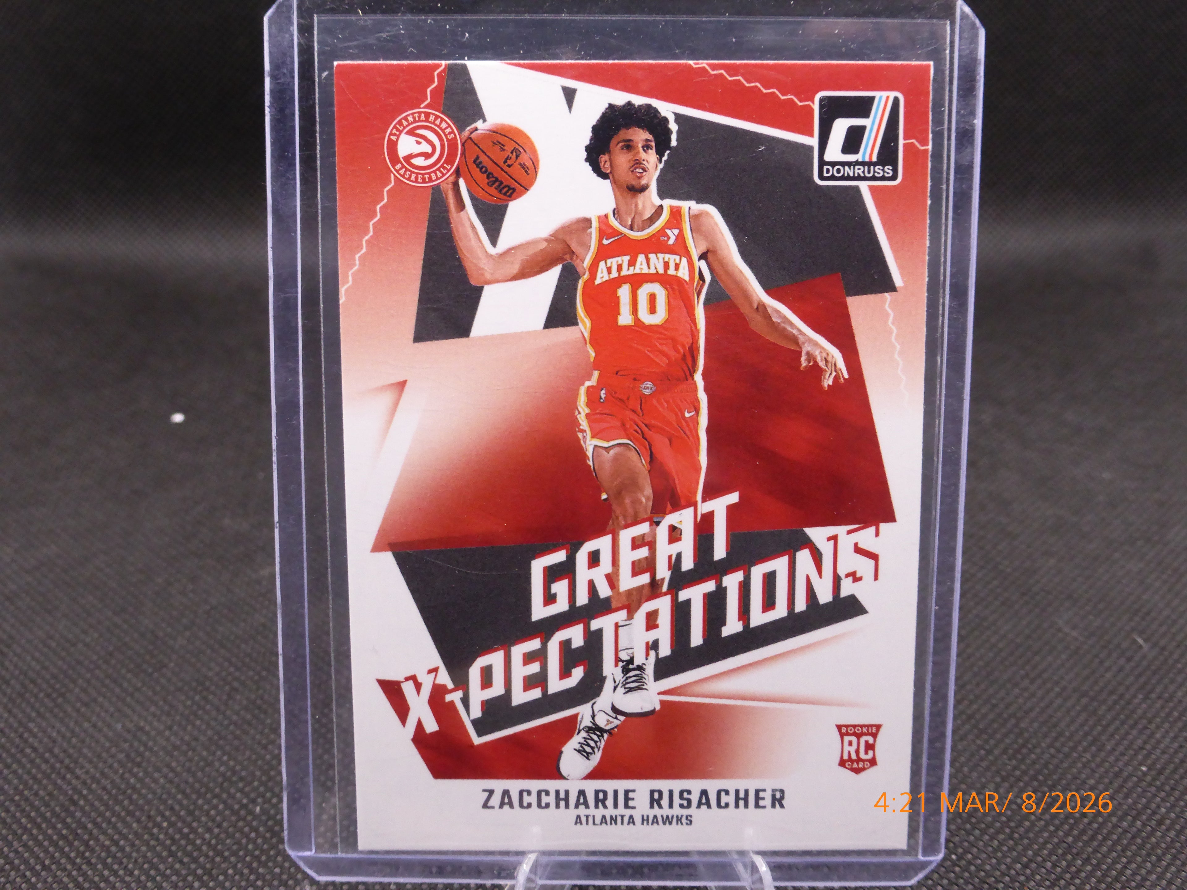 24 Donruss Zaccharie Risacher #25 Great X-Pectations (RC)