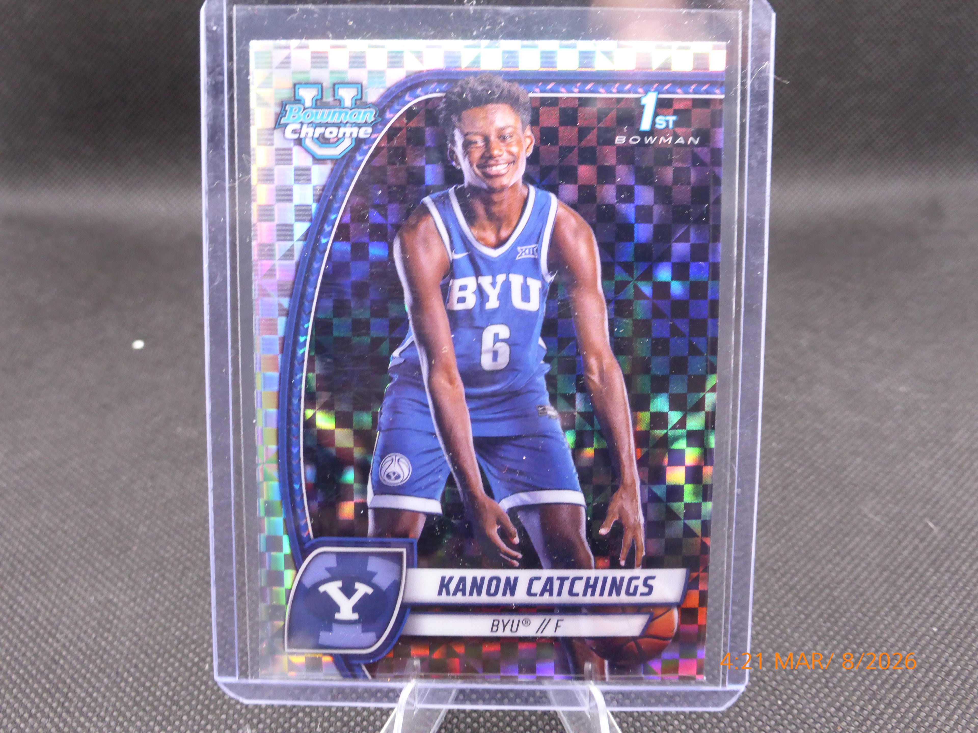 25 Bowman University Chrome Kanon Catchings #40 X-Fractor