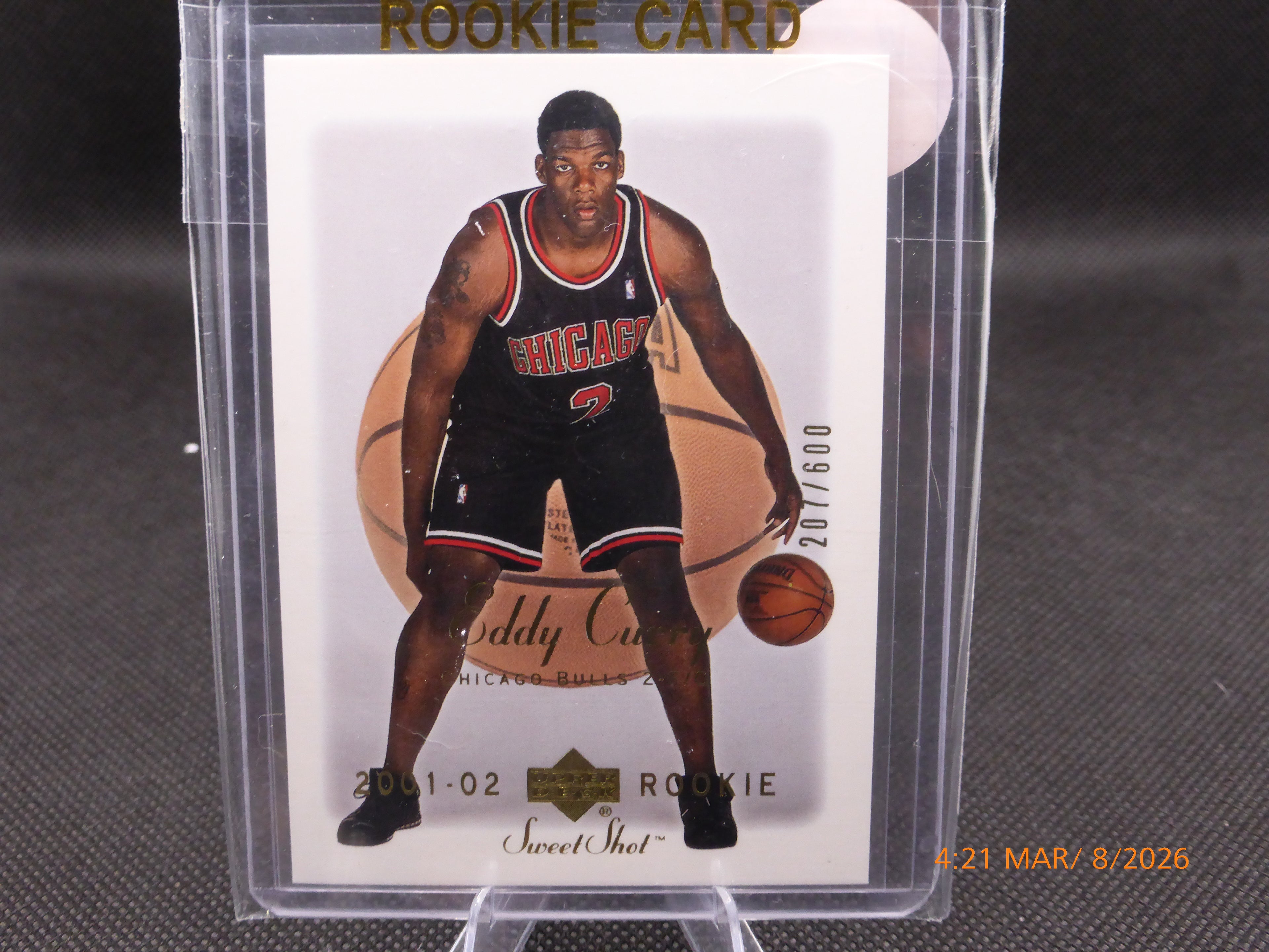 2001 Upper Deck Eddy Curry #116 Sweet Shot 207/600 (RC)