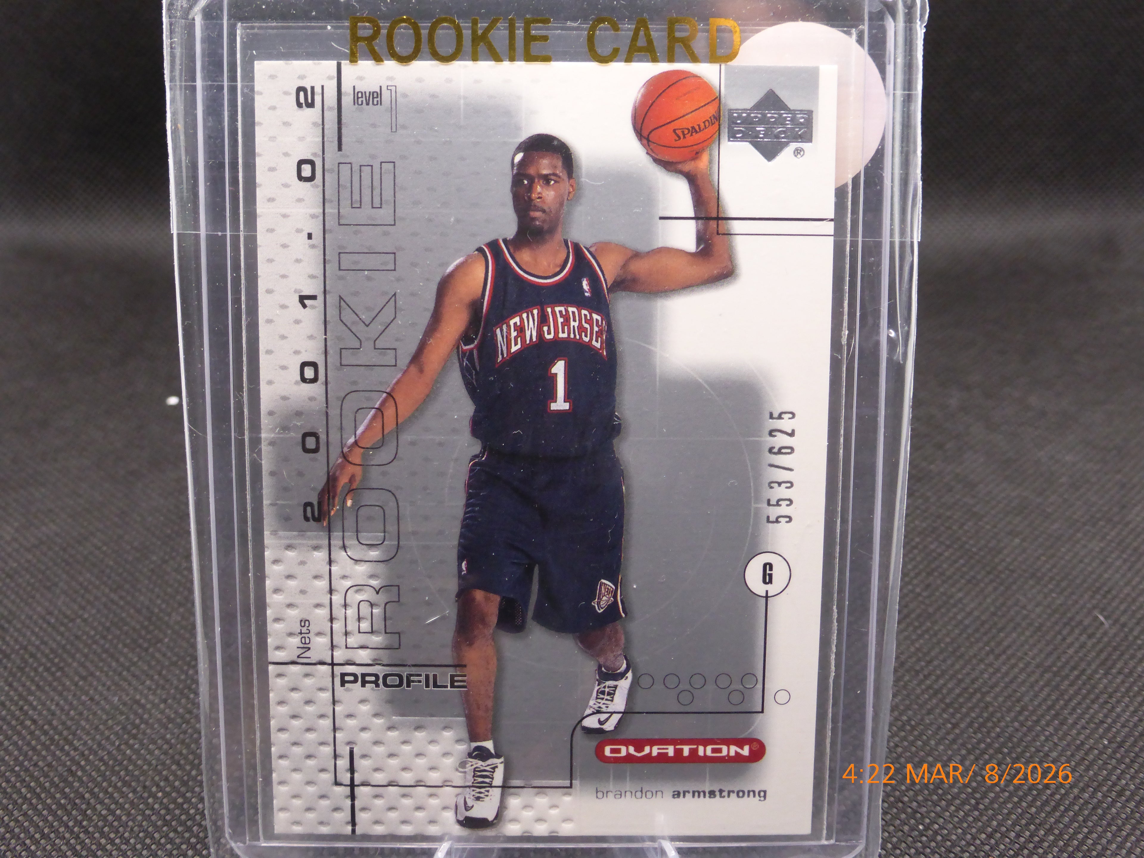 2001 Ovation Brandon Armstrong #99 Rookie Profile 553/625 (RC)
