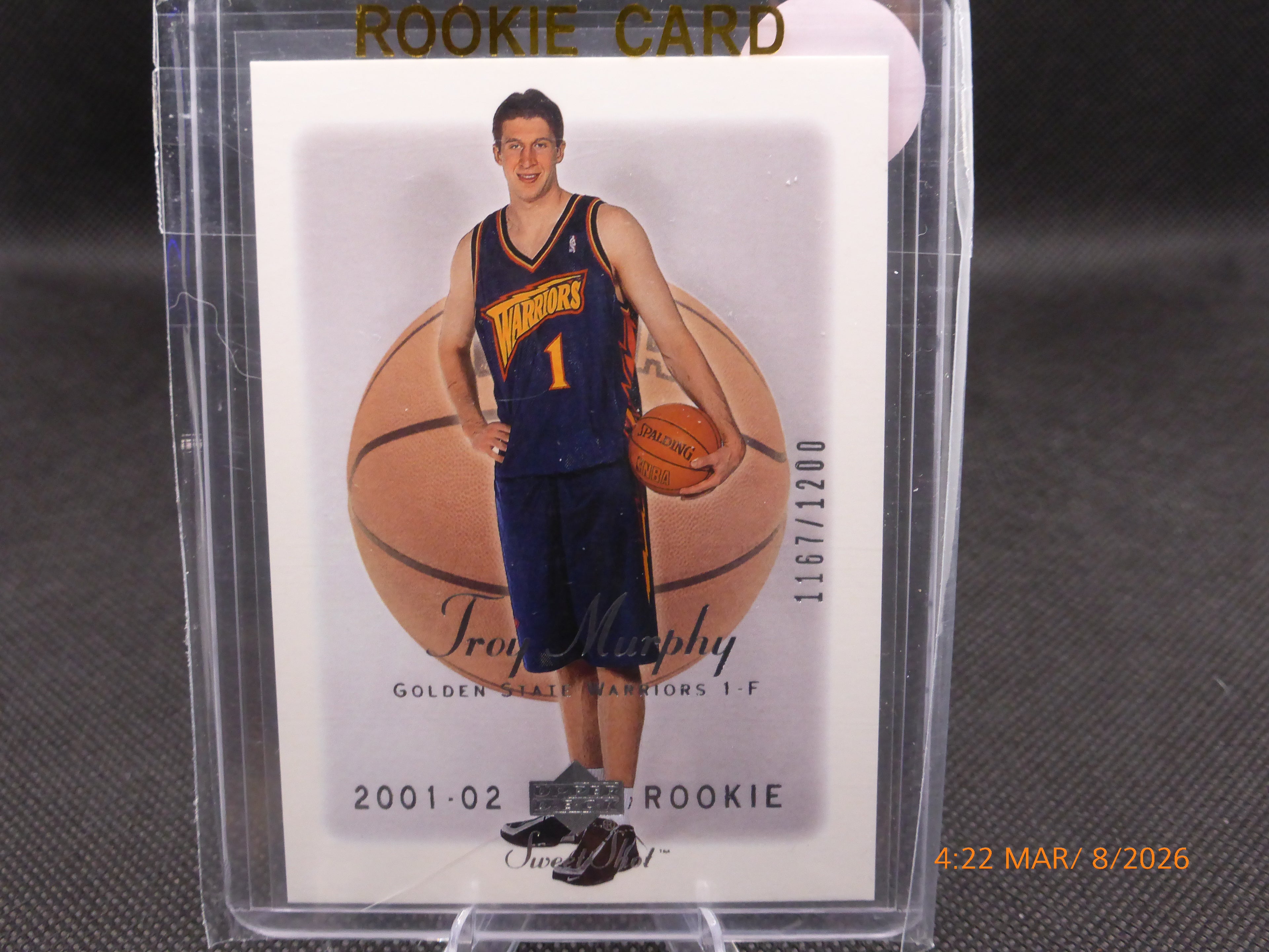 2001 Upper Deck Troy Murphy #92 Sweet Shot 1167/1200 (RC)