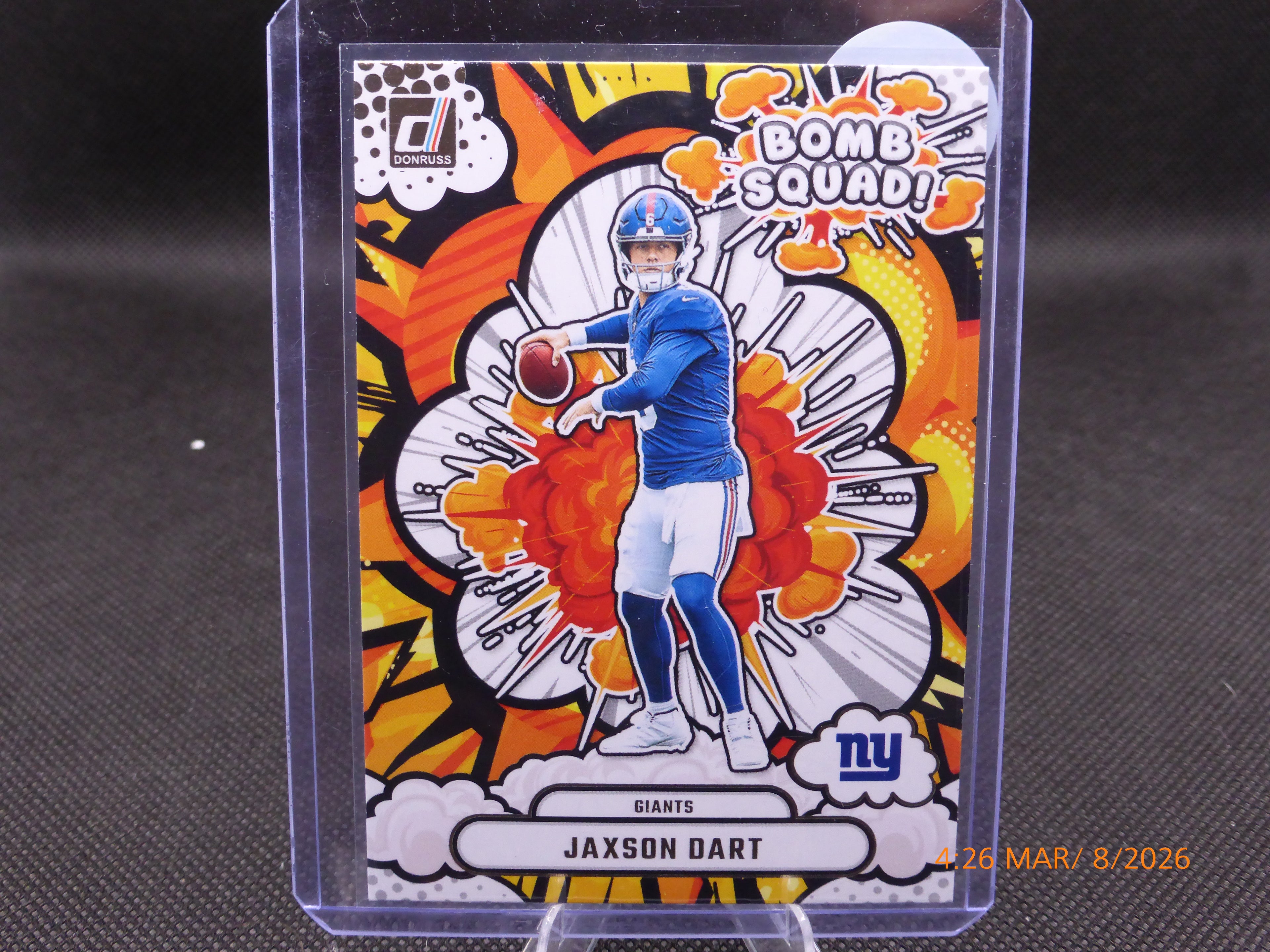 25 Rookies and Stars Jaxson Dart #BS-JDT Bomb Squad