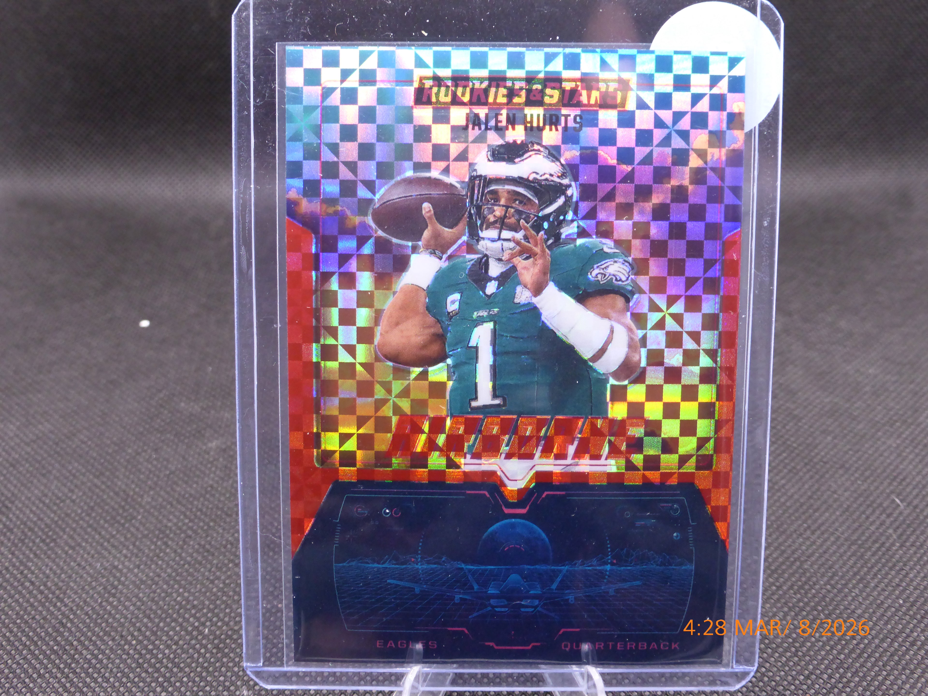 25 Rookies and Stars Jalen Hurts #3 Airborne Red Plaid